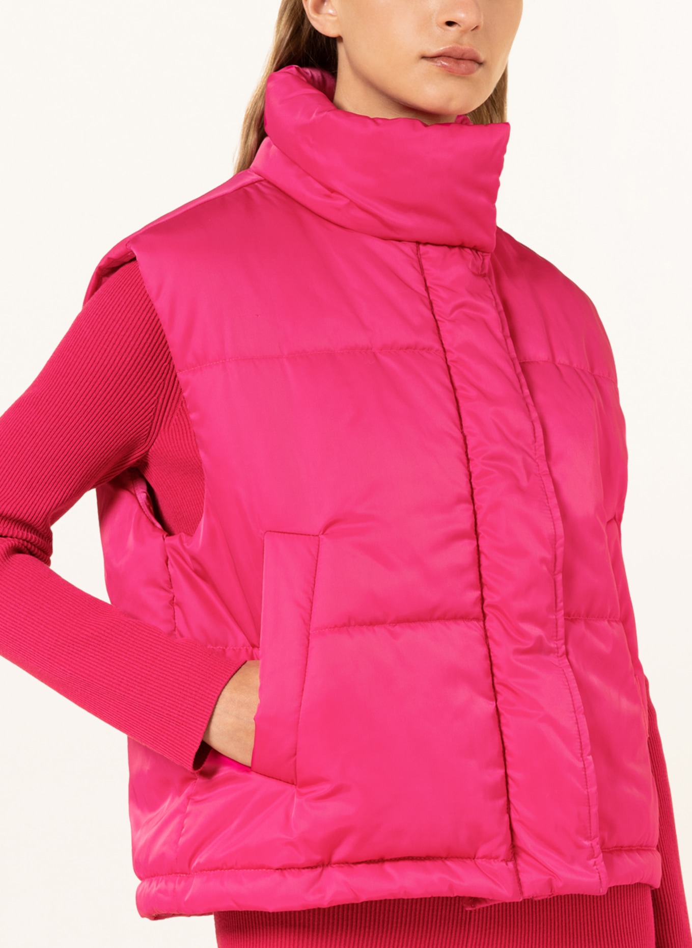 Smith & Soul Quilted vest, Color: PINK (Image 4)