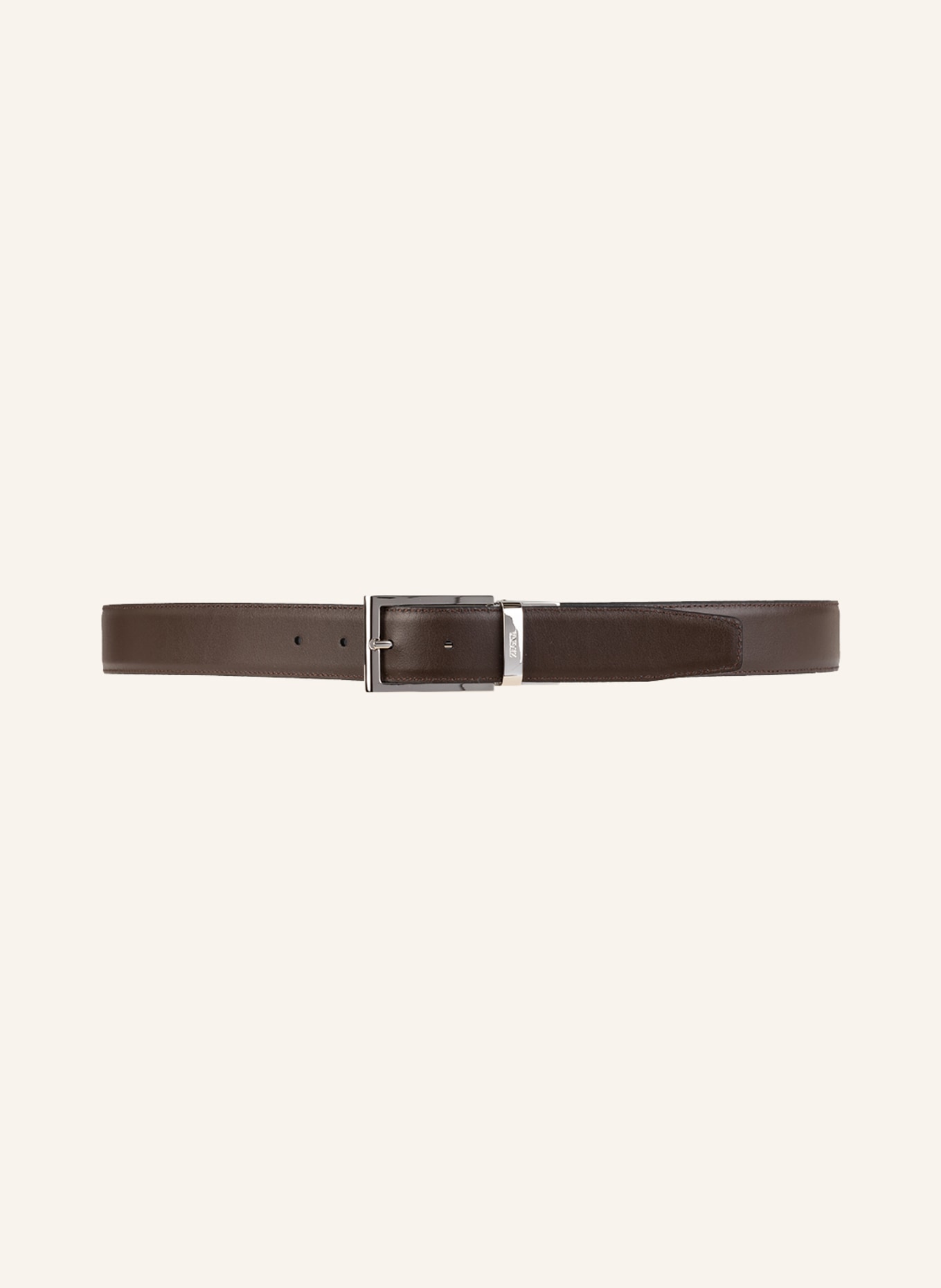 ZEGNA Leather belt, Color: BLACK (Image 3)