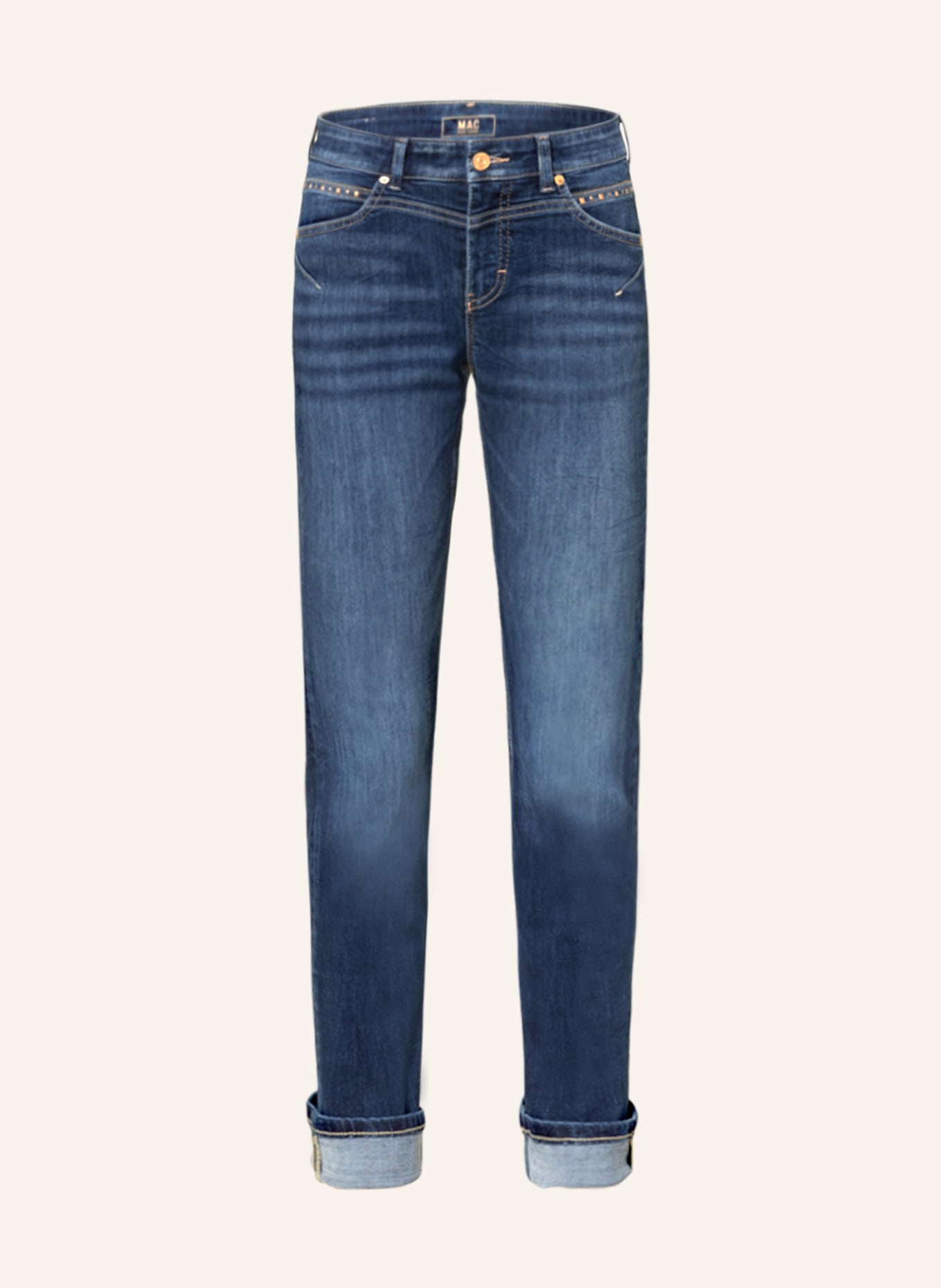 MAC Jeans RICH SLIM with rivets , Color: D671 dark blue net wash (Image 1)