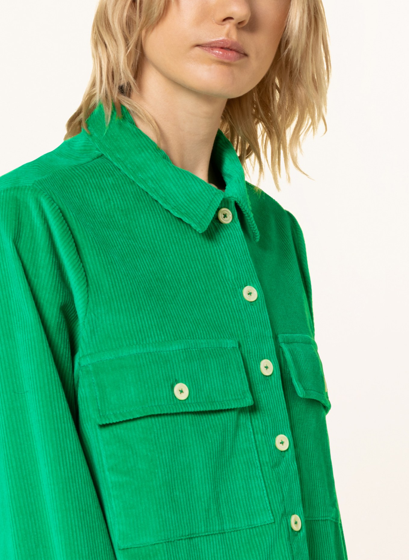 lilienfels Cord-Overshirt, Farbe: GRÜN (Bild 4)