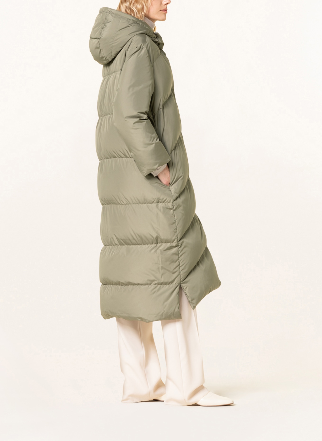 ANTONELLI firenze Down coat POMINO, Color: OLIVE/ KHAKI (Image 4)