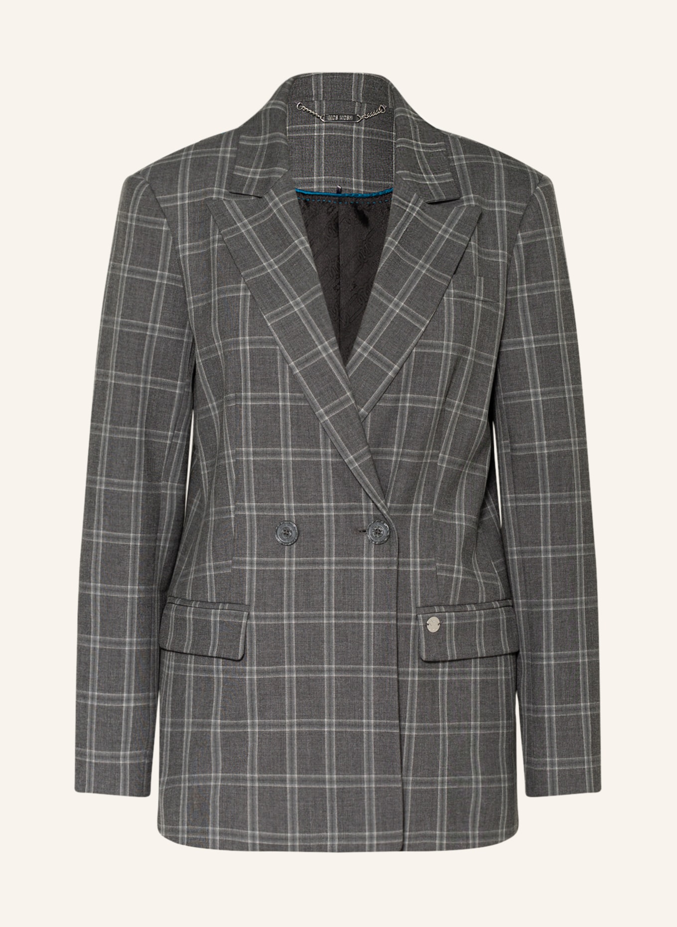 MOS MOSH Blezer WANDA ALEN: SZARY / JASNOCZARY