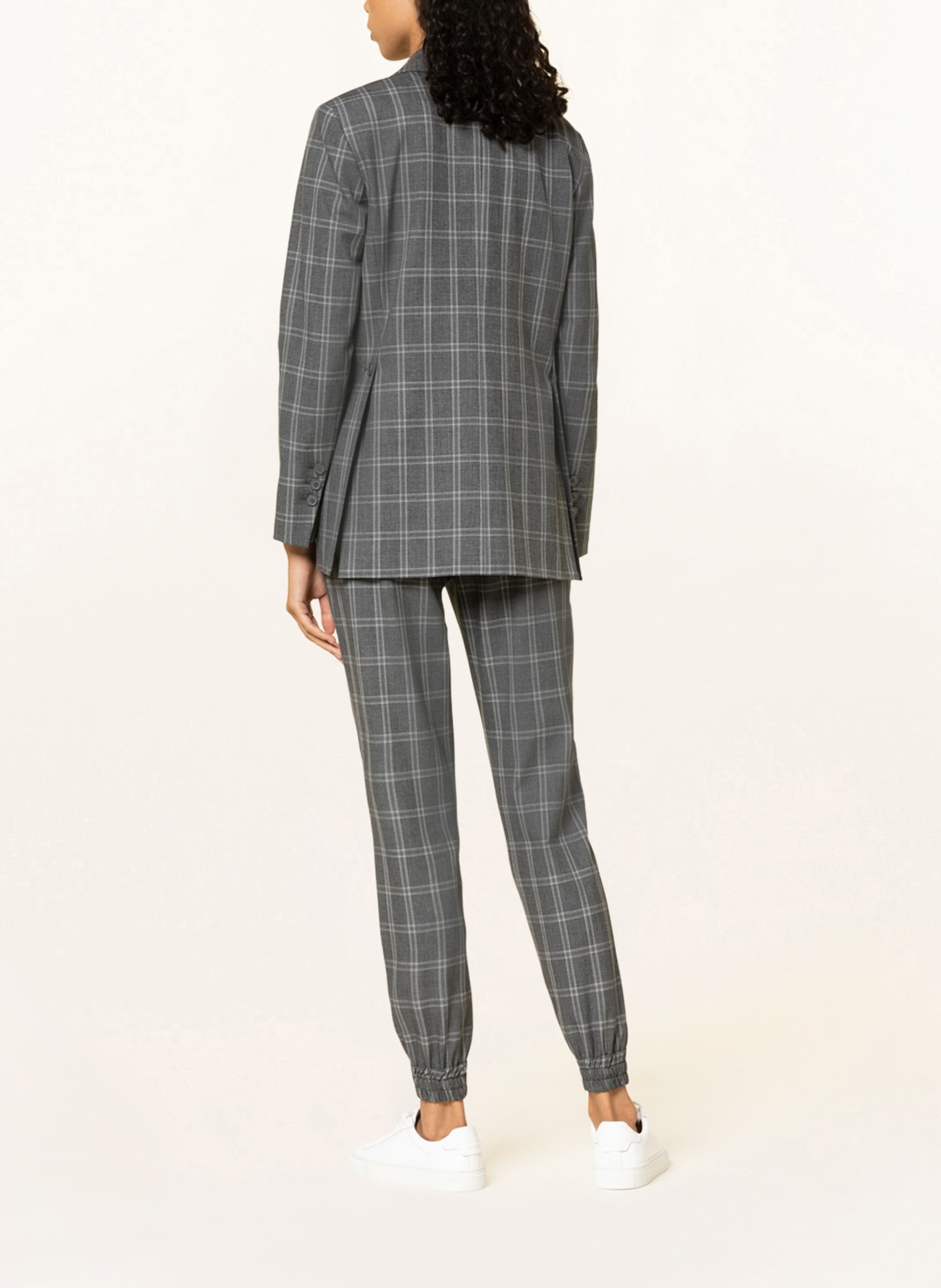 MOS MOSH Blezer WANDA ALEN: SZARY / JASNOCZARY