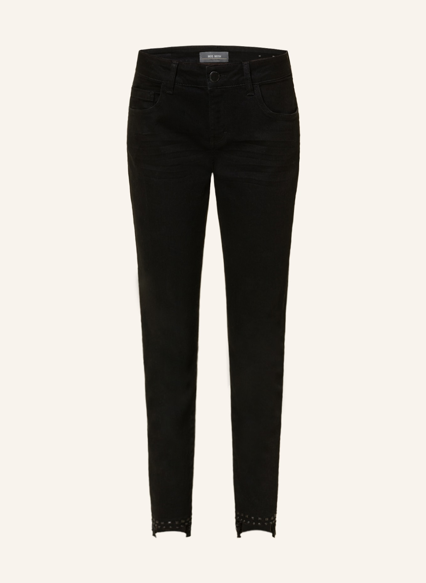 MOS MOSH Skinny jeans SUMNER TONE TROK with rivets, Color: BLACK (Image 1)