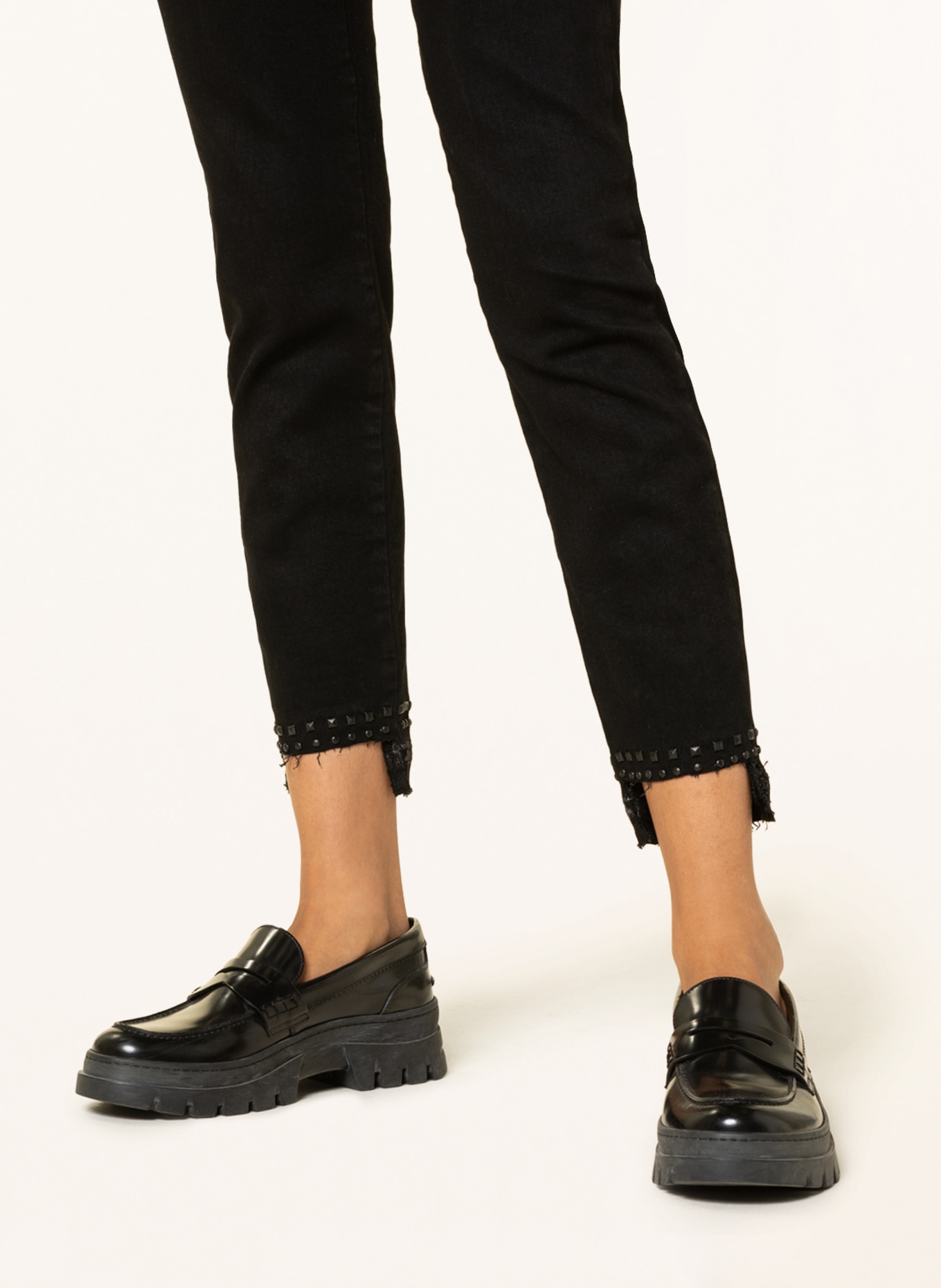 MOS MOSH Skinny Jeans SUMNER TONE TROK mit Nieten, Farbe: SCHWARZ (Bild 5)