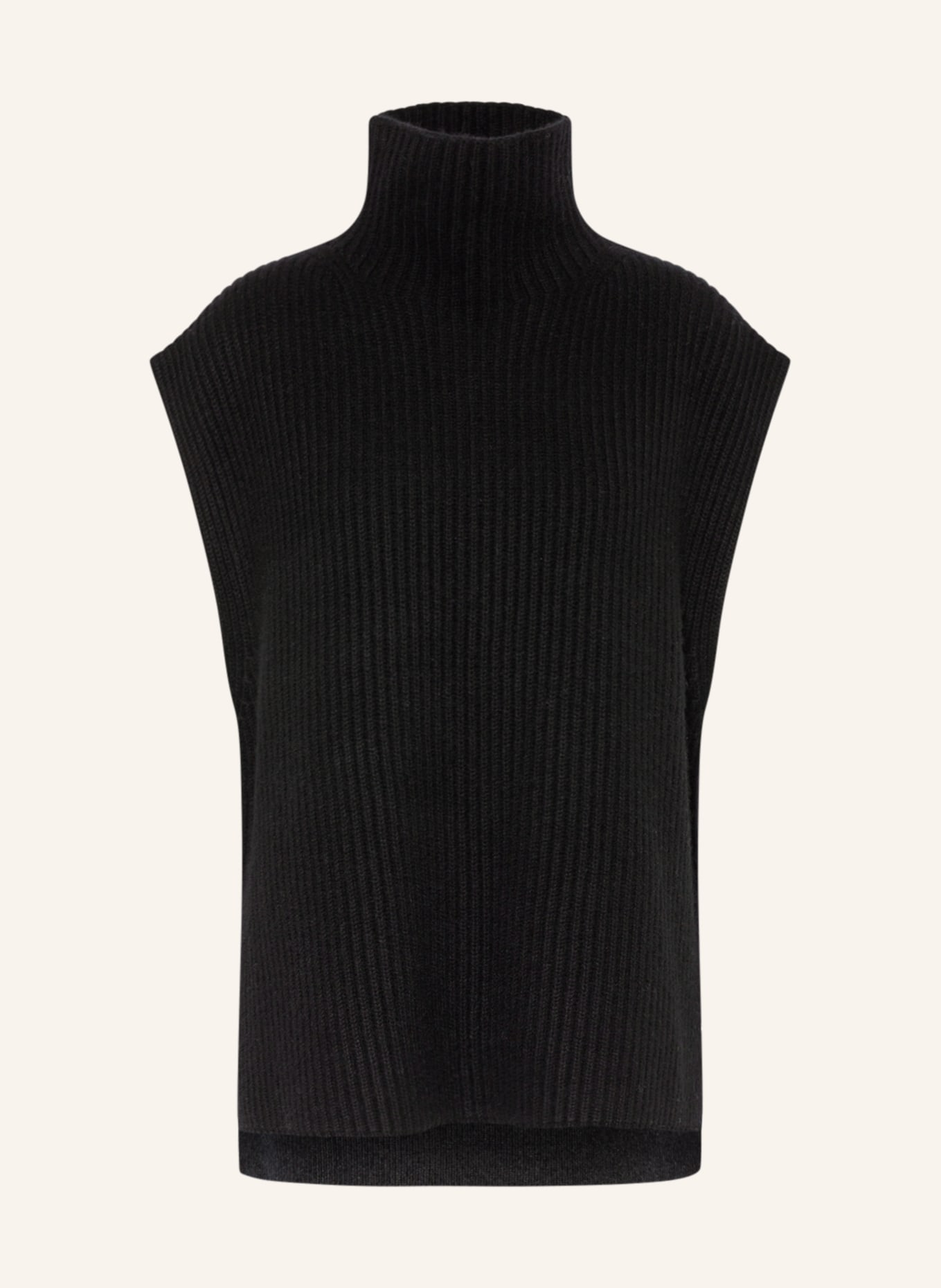 SMINFINITY Sweater vest with cashmere, Color: BLACK (Image 1)