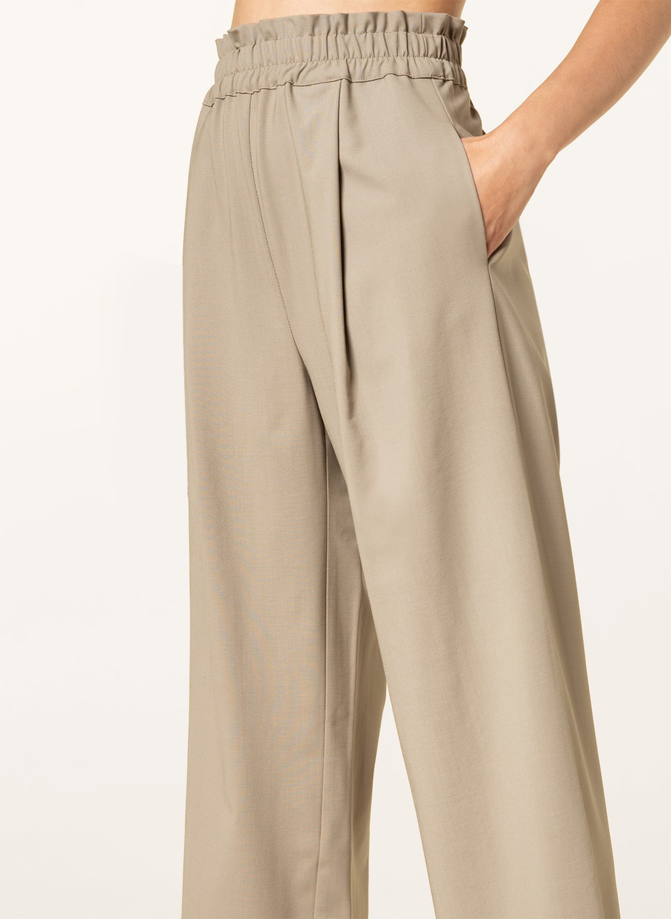 by Aylin Koenig Wide leg trousers , Color: OLIVE (Image 5)