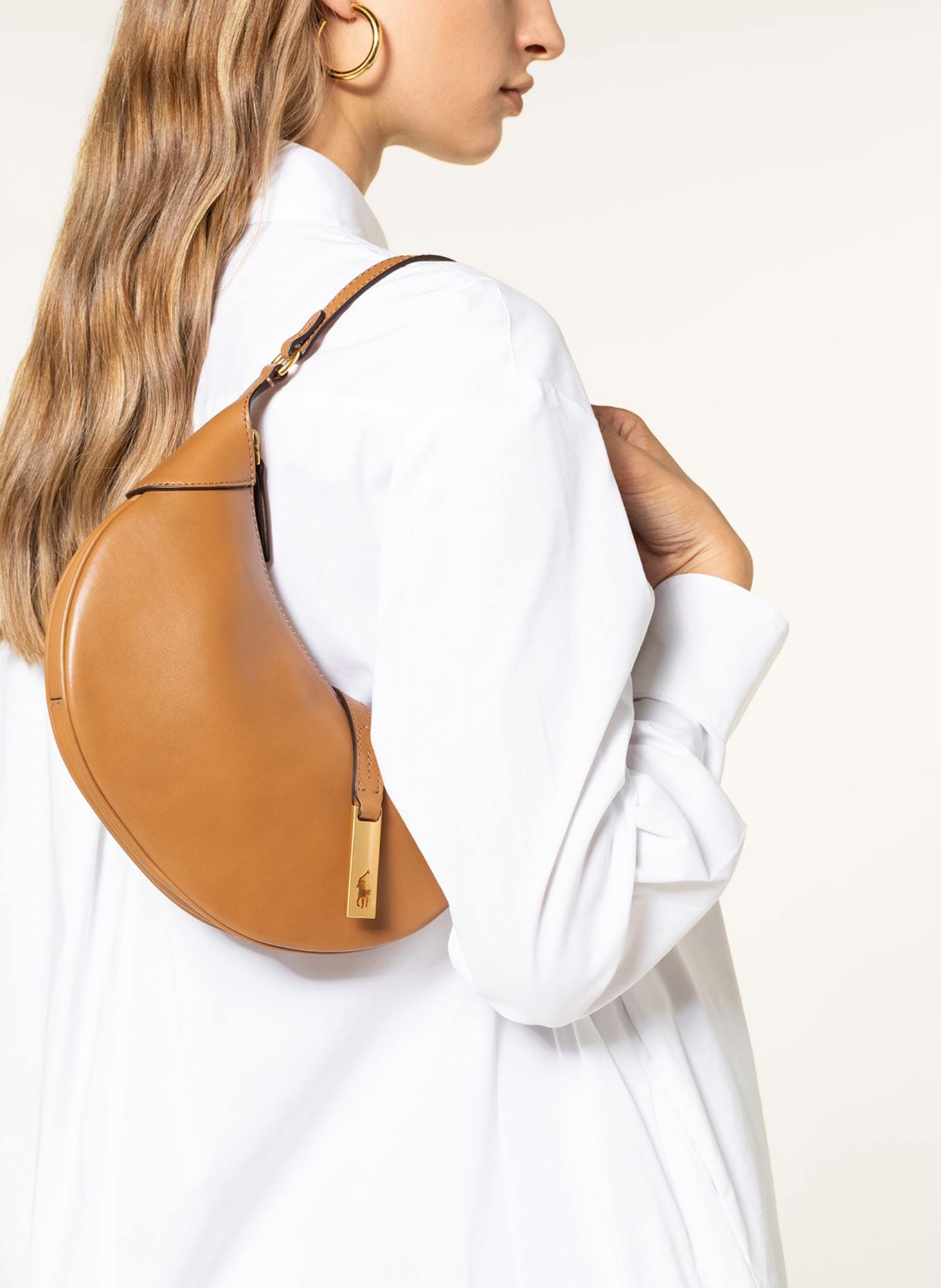 POLO RALPH LAUREN Schultertasche in camel