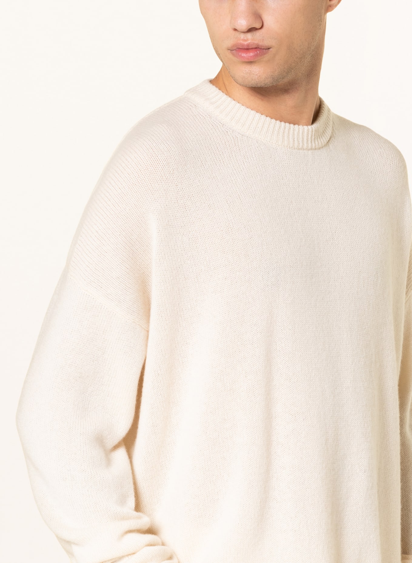 JIL SANDER Oversized sweater made of cashmere , Color: ECRU (Image 4)