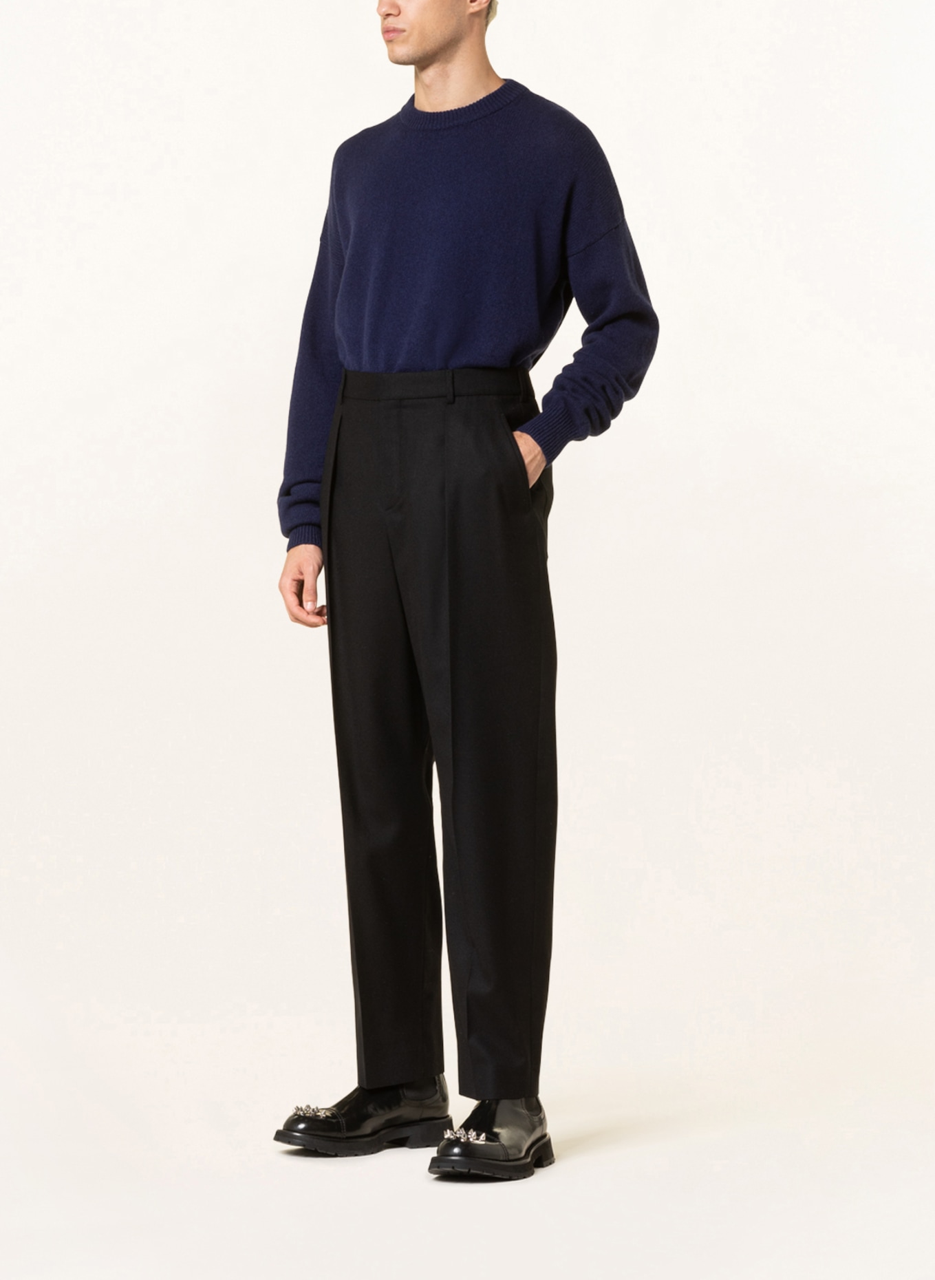 JIL SANDER Oversized-Pullover aus Cashmere , Farbe: DUNKELBLAU (Bild 2)