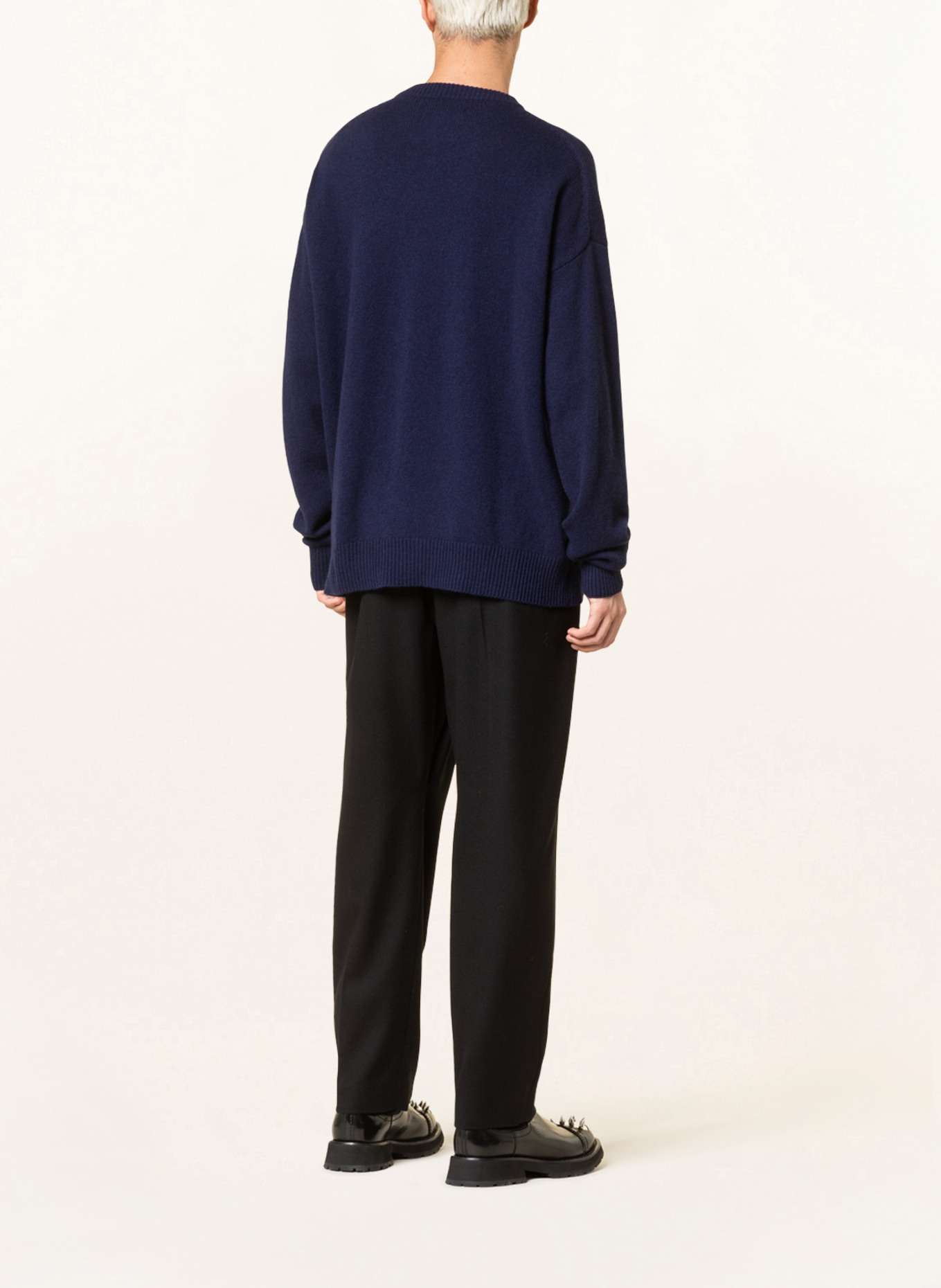JIL SANDER Oversized-Pullover aus Cashmere , Farbe: DUNKELBLAU (Bild 3)