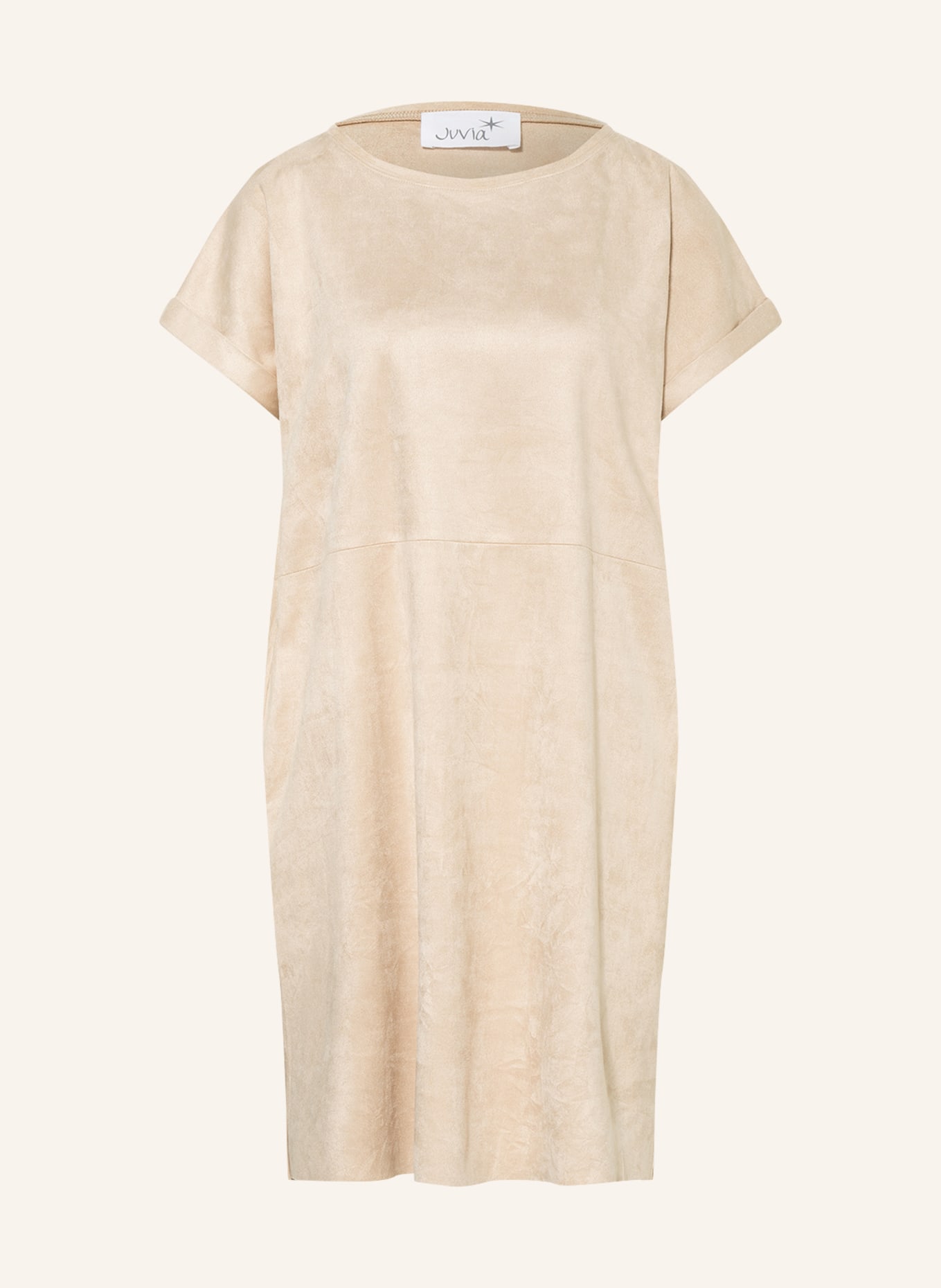 Juvia Dress in leather look, Color: CREAM (Image 1)
