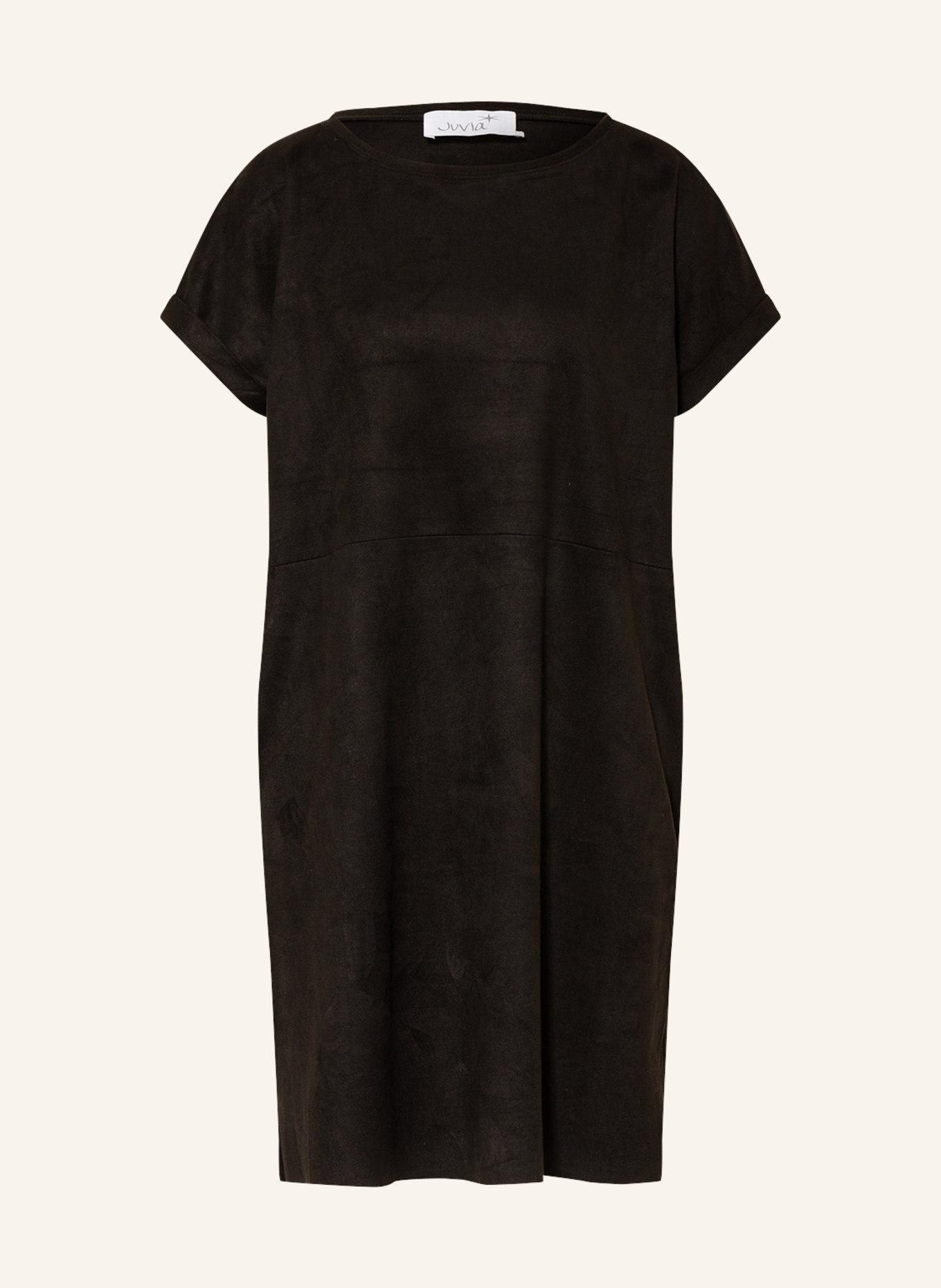 Juvia Kleid in Lederoptik: SCHWARZ