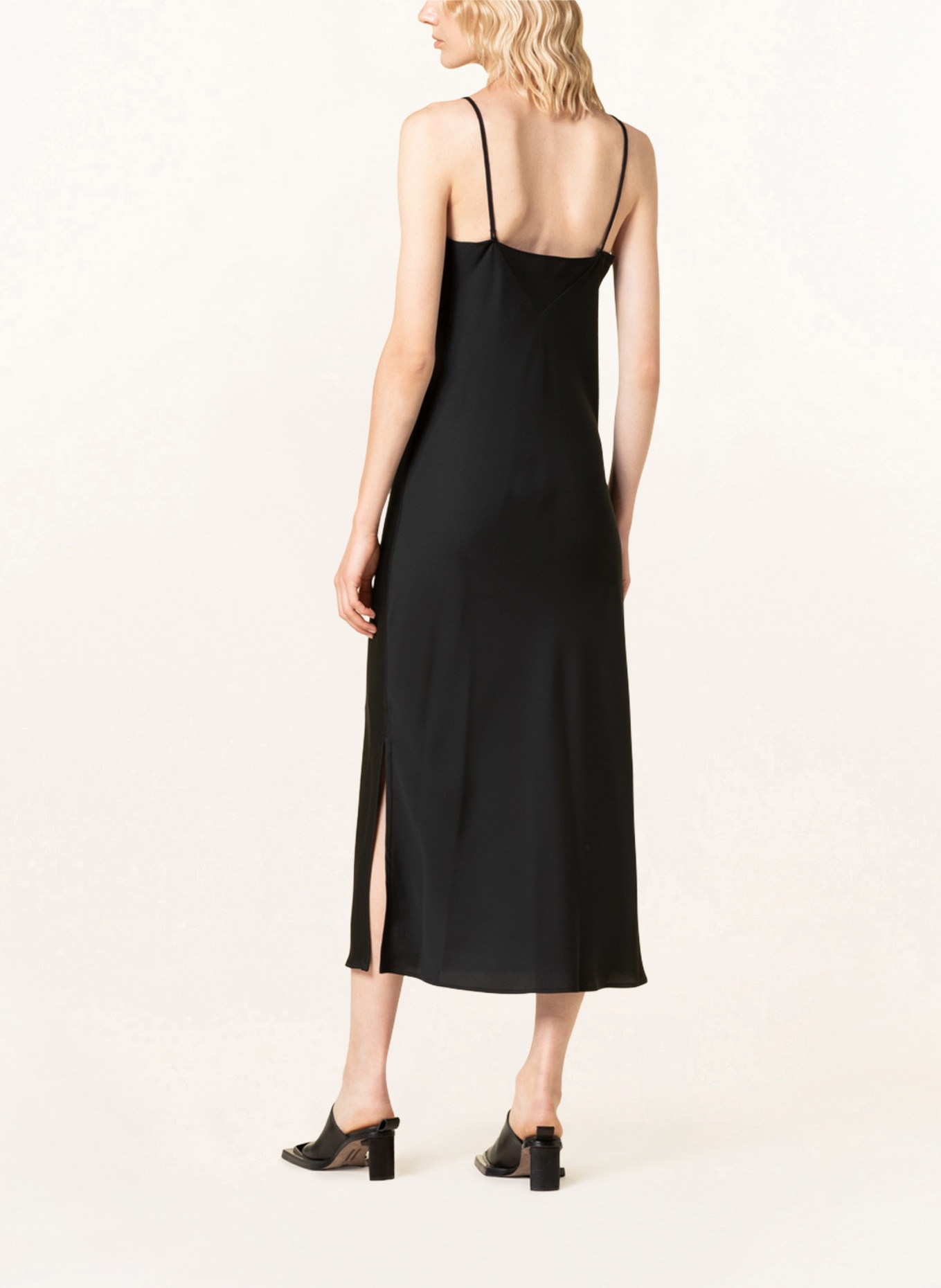 Calvin Klein Cocktail dress made of satin, Color: BLACK (Image 3)