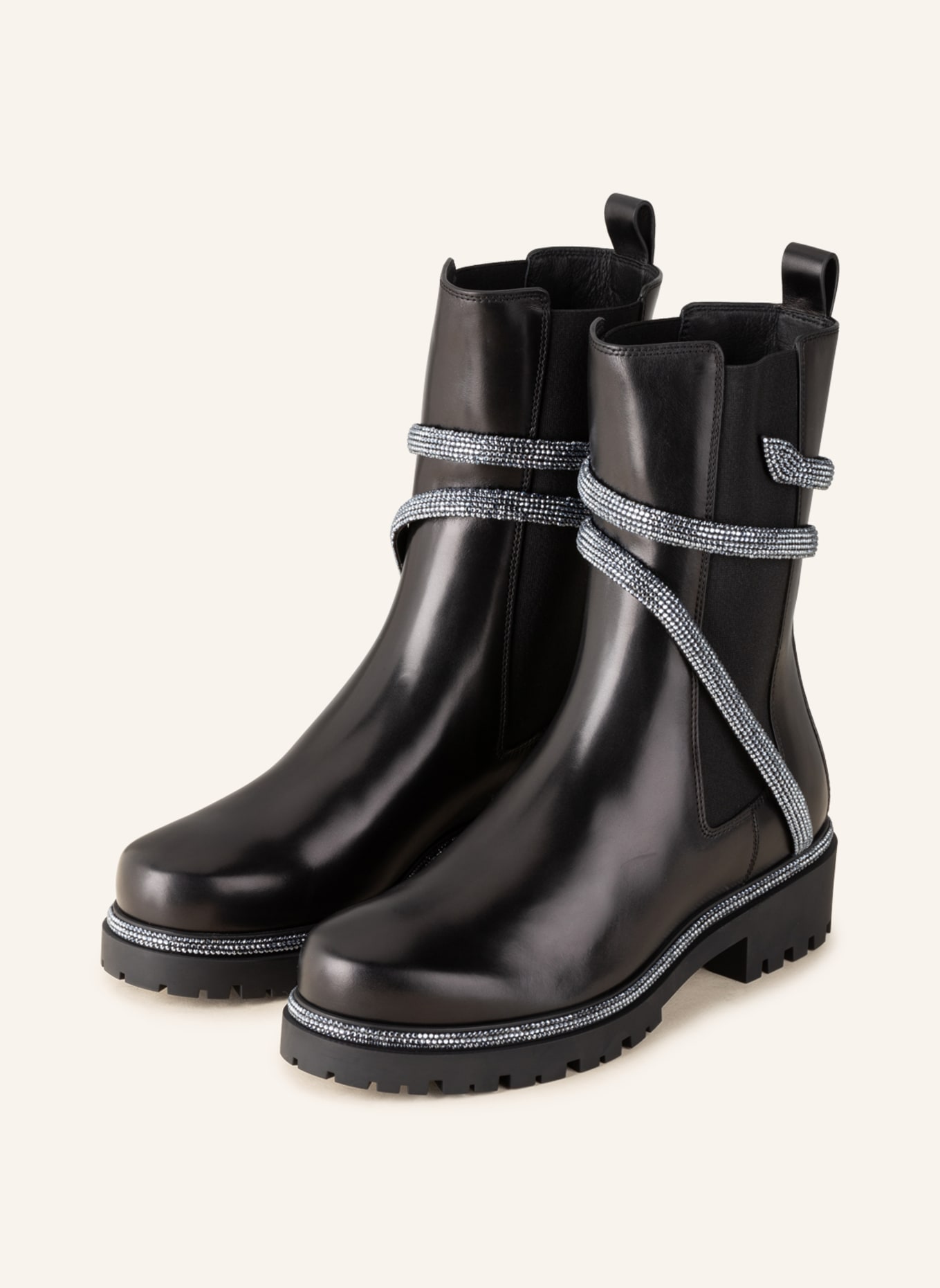RENE CAOVILLA Chelsea-Boots CLEO, Farbe: SCHWARZ (Bild 1)