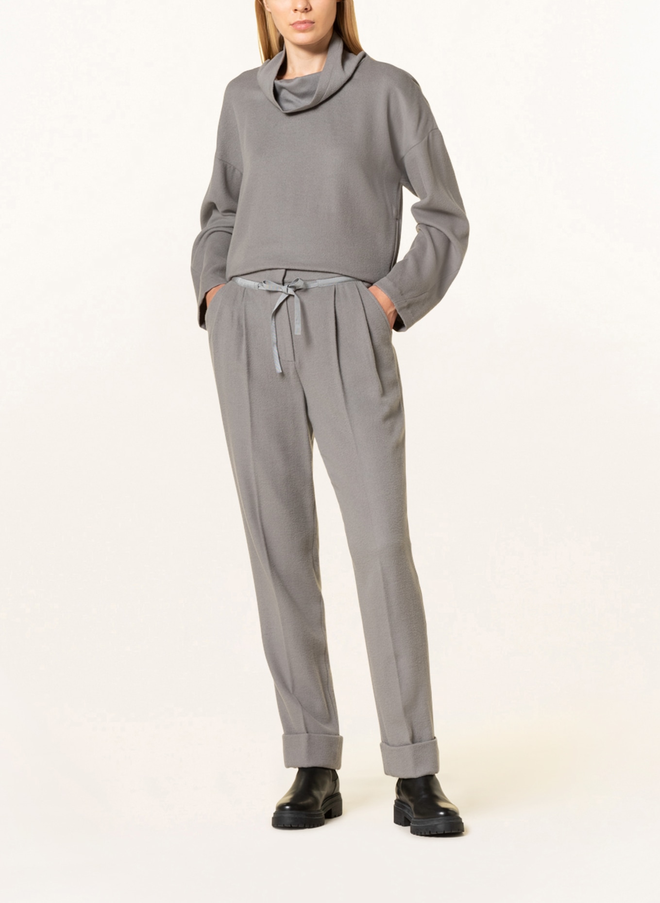 EMPORIO ARMANI Spodnie w stylu dresowym, Kolor: SZARY (Obrazek 2)