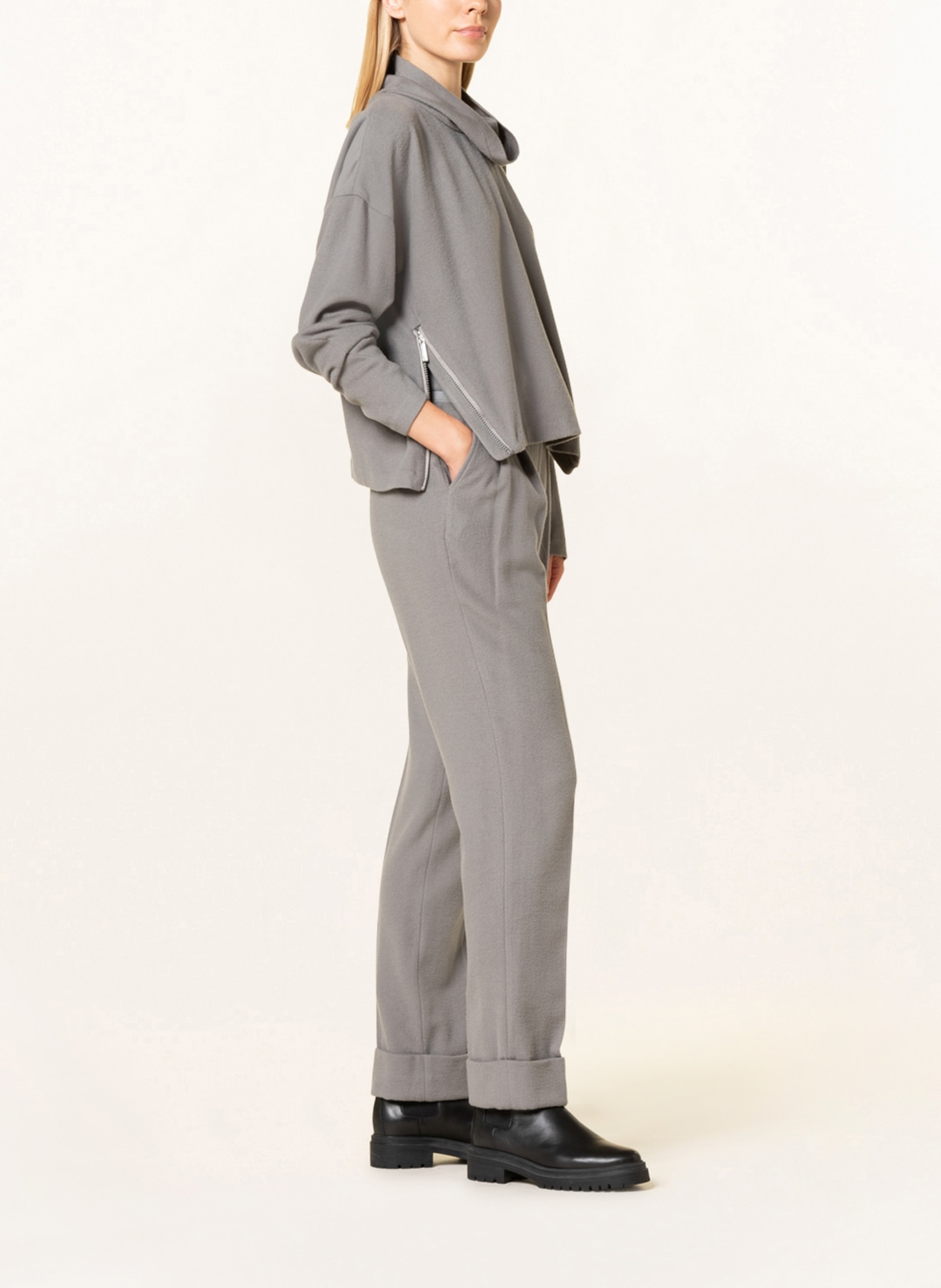 EMPORIO ARMANI Spodnie w stylu dresowym, Kolor: SZARY (Obrazek 4)