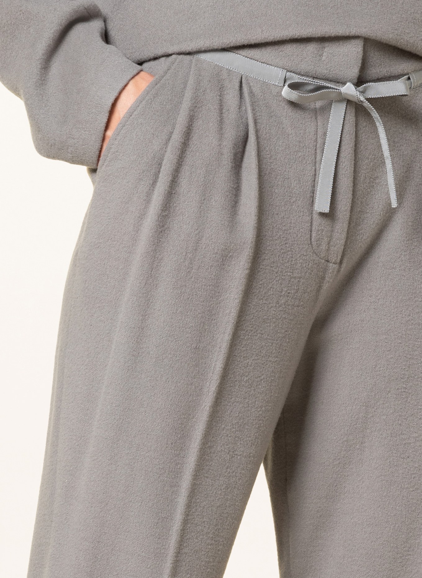 EMPORIO ARMANI Trousers in jogger style, Color: GRAY (Image 5)