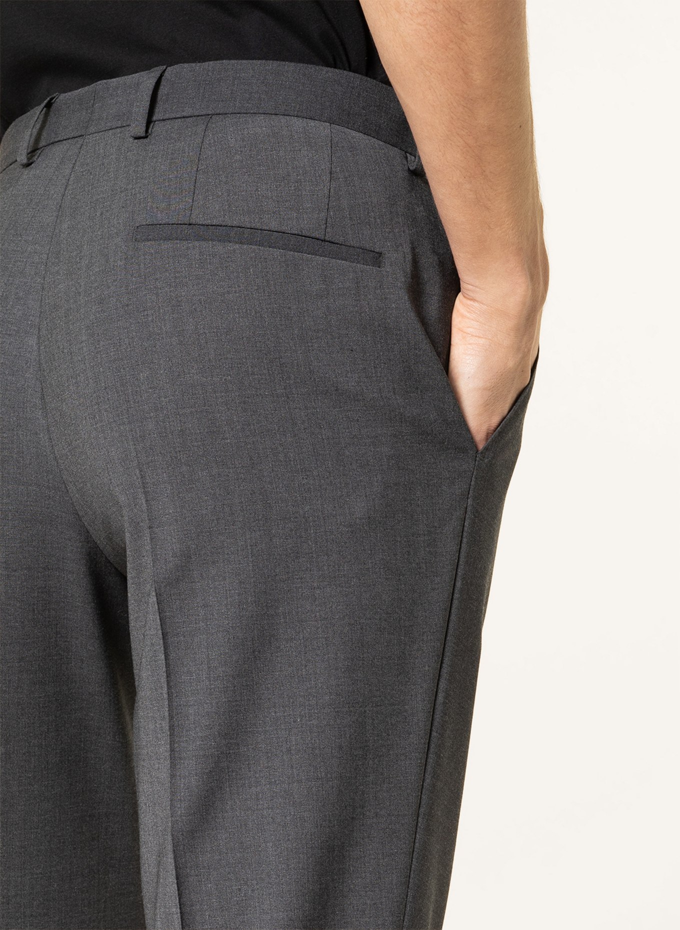 BOSS Anzughose LEON Regular Fit, Farbe: 028 DARK GREY (Bild 6)