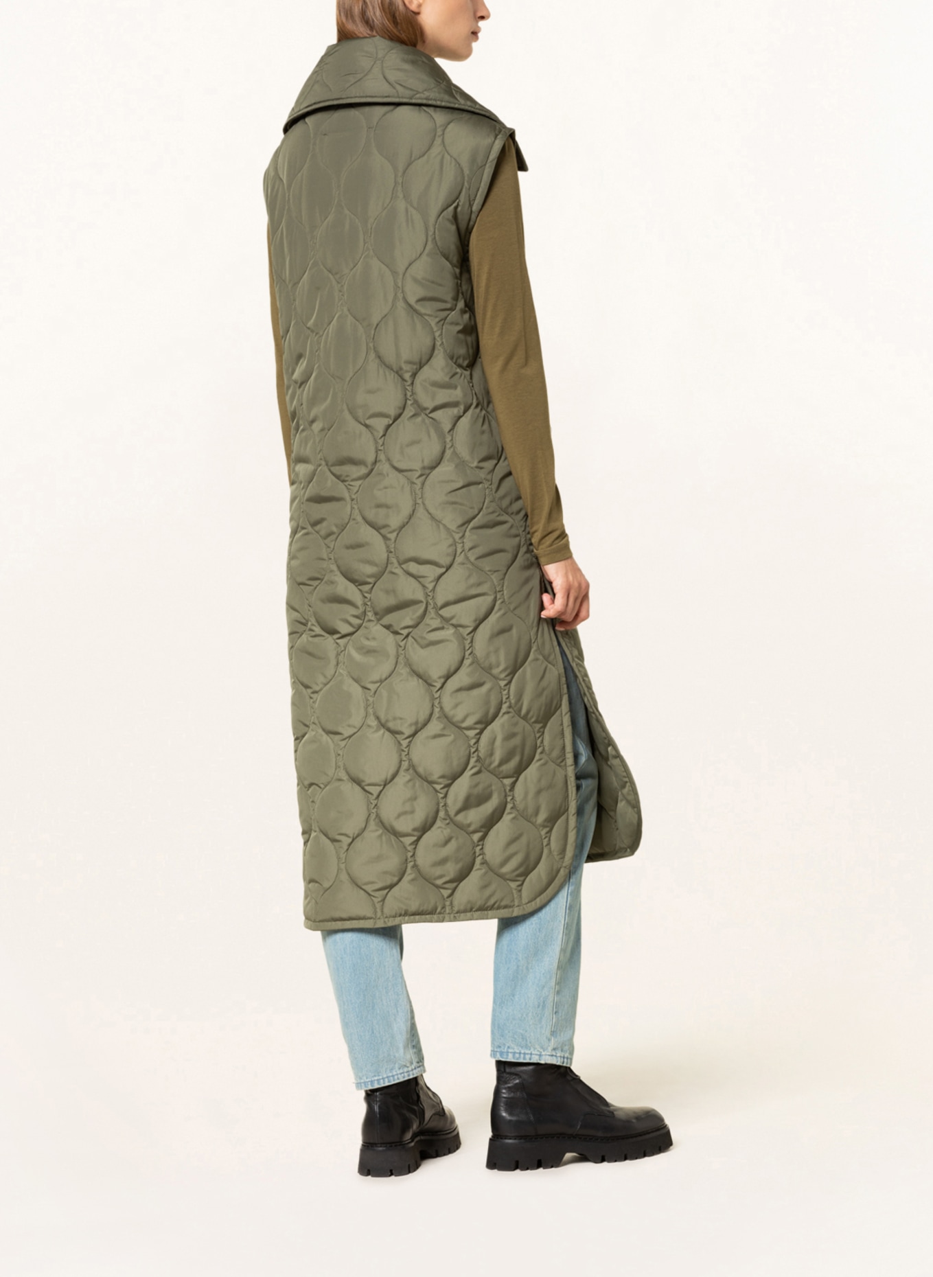 Marc O'Polo Quilted vest, Color: OLIVE (Image 3)