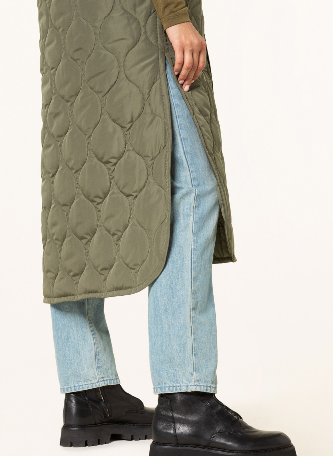 Marc O'Polo Quilted vest, Color: OLIVE (Image 4)