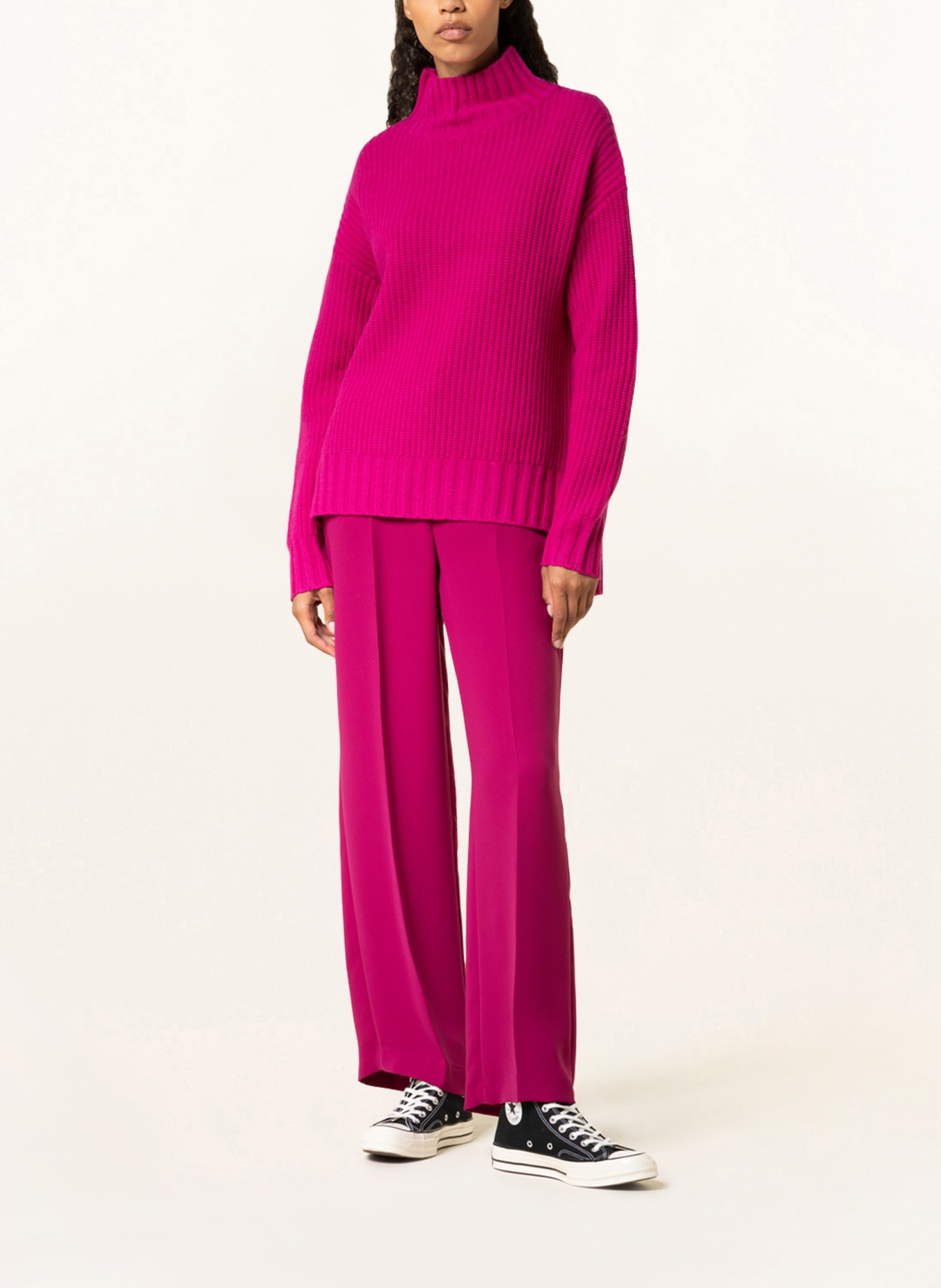 MRS & HUGS Sweter z dodatkiem kaszmiru , Kolor: FUKSJA (Obrazek 2)