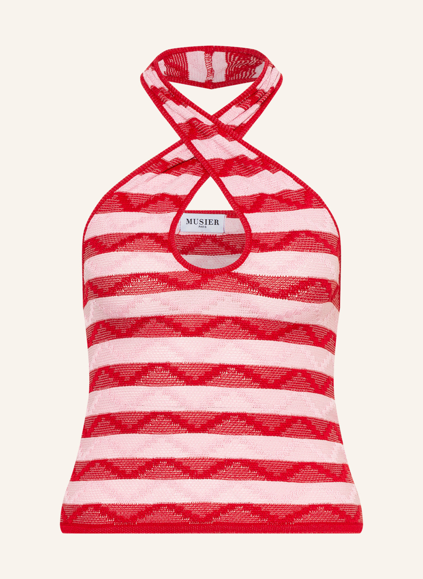 MUSIER PARIS Knit top SIO, Color: PINK/ RED (Image 1)