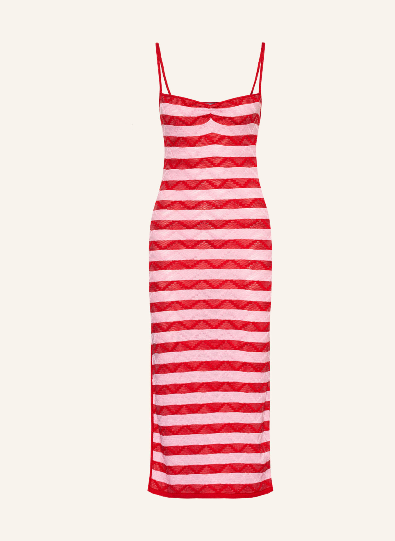 MUSIER PARIS Knit dress HYDRA, Color: RED/ PINK (Image 1)