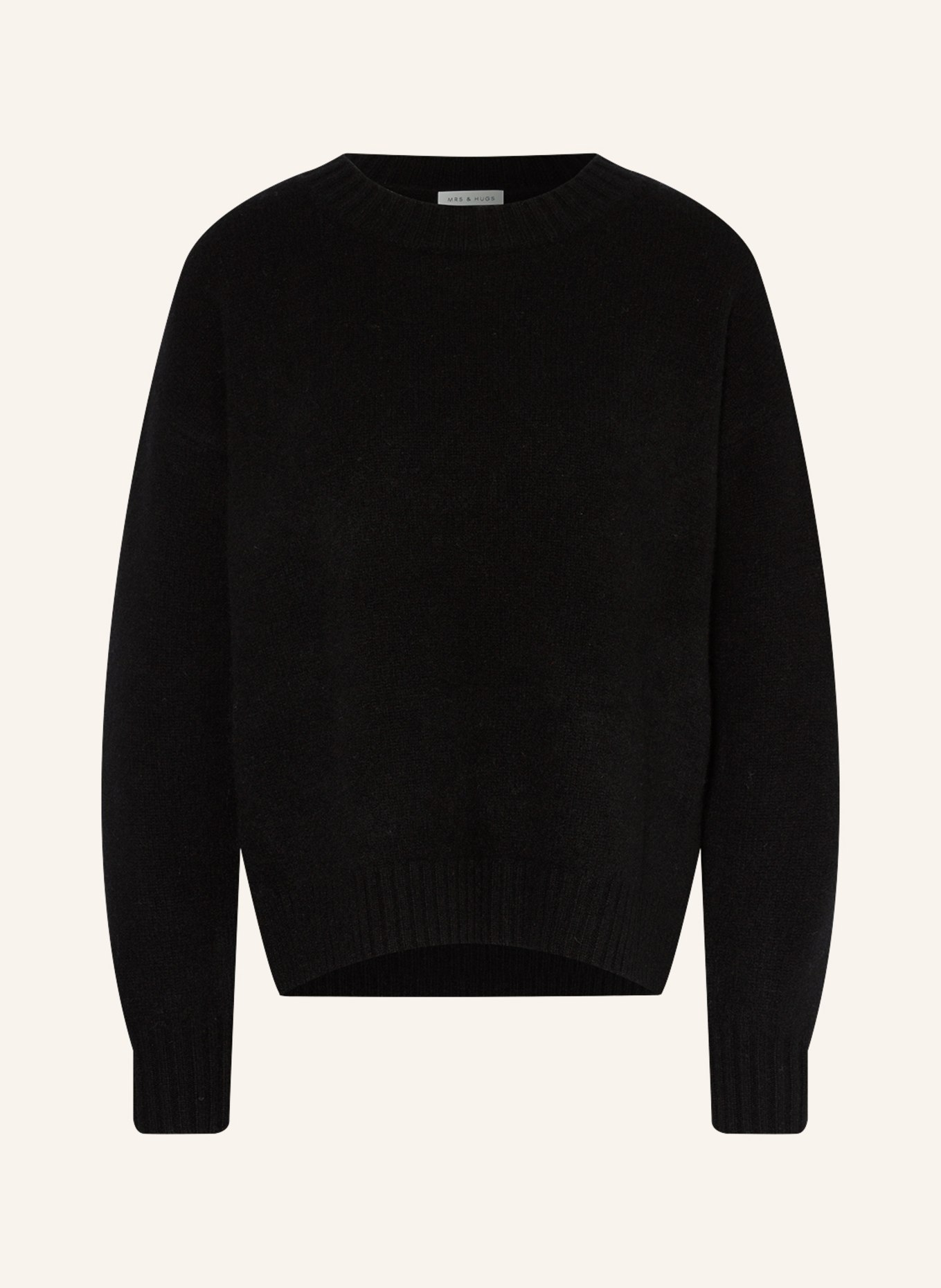 MRS & HUGS Cashmere sweater, Color: BLACK (Image 1)