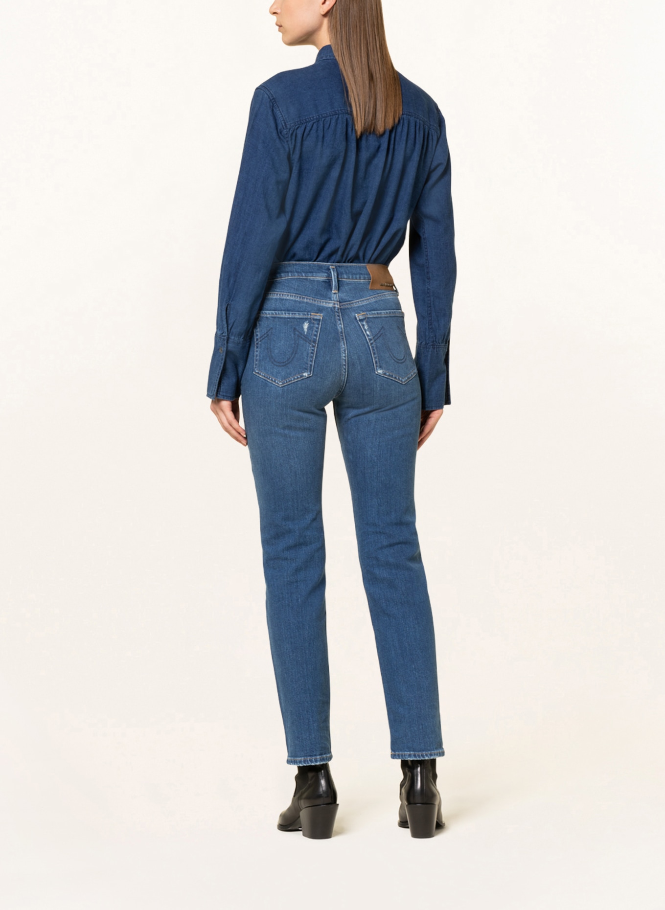 TRUE RELIGION Straight jeans JENNIFER, Color: 4646 BLUE DENIM (Image 3)