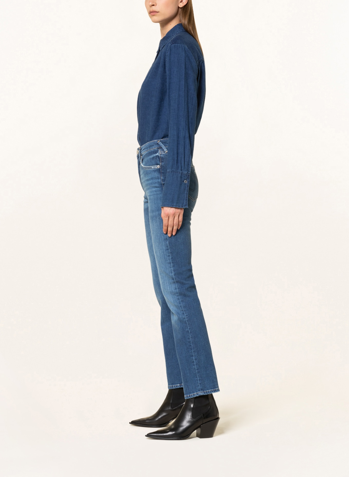 TRUE RELIGION Straight Jeans JENNIFER, Farbe: 4646 BLUE DENIM (Bild 4)