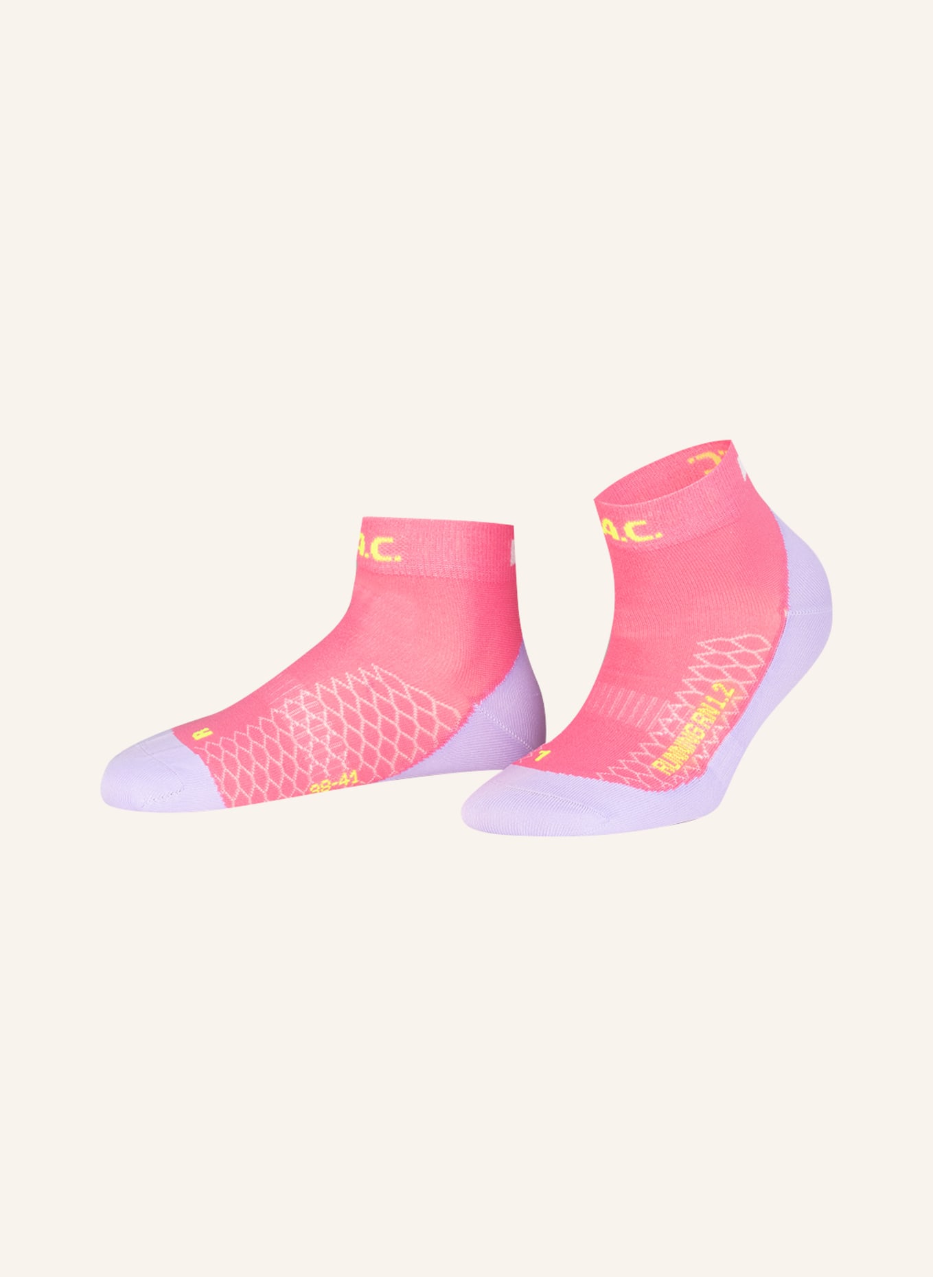 P.A.C. Running socks RN 1.2 ULTRALIGHT, Color: 682 raspberry (Image 1)
