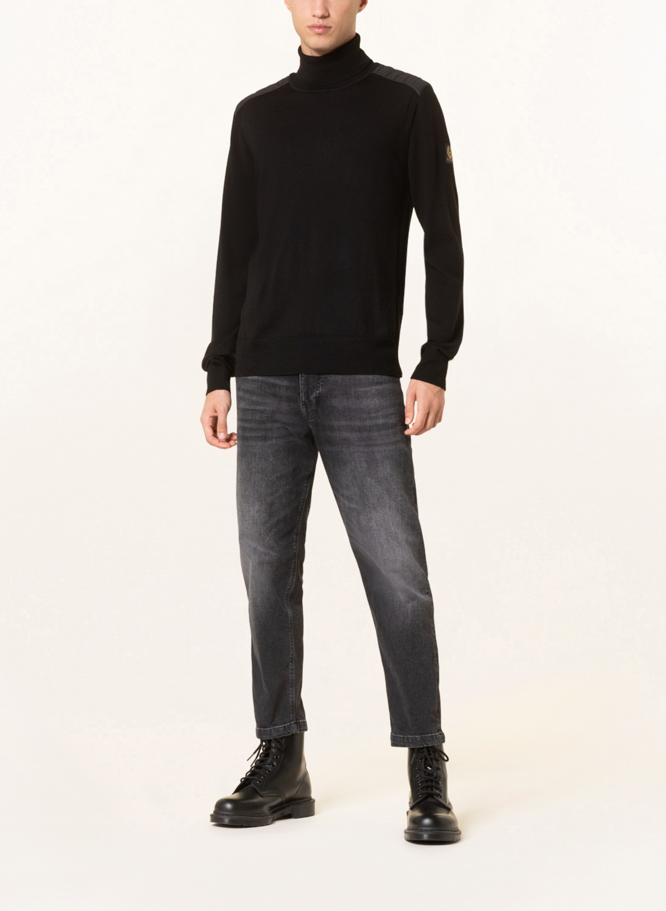 BELSTAFF Turtleneck sweater KINGSLAND, Color: BLACK (Image 2)