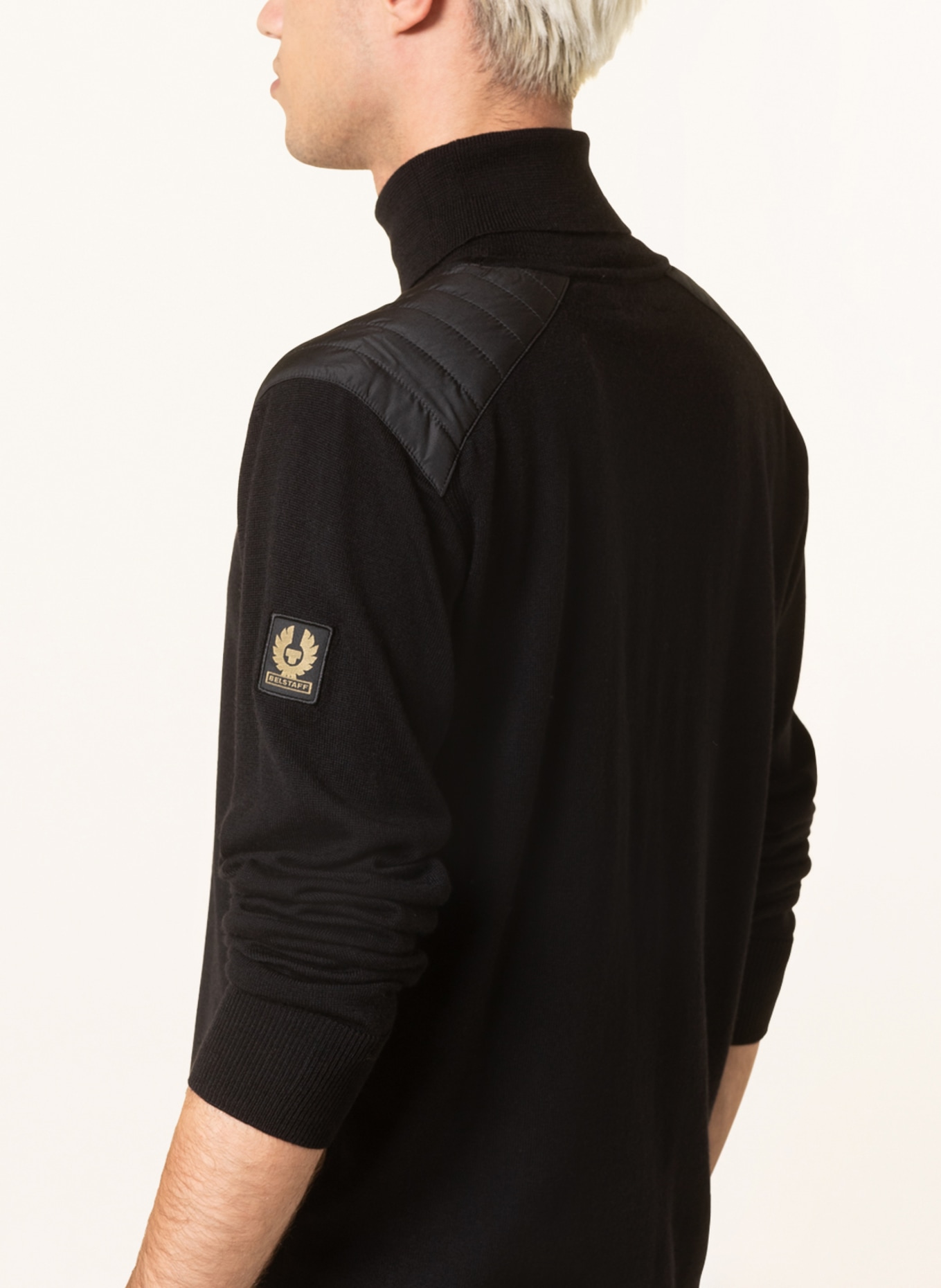BELSTAFF Turtleneck sweater KINGSLAND, Color: BLACK (Image 4)