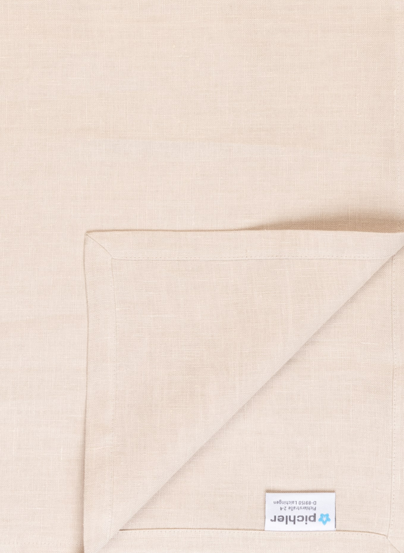 pichler Table cloth PURE made of linen , Color: BEIGE (Image 3)