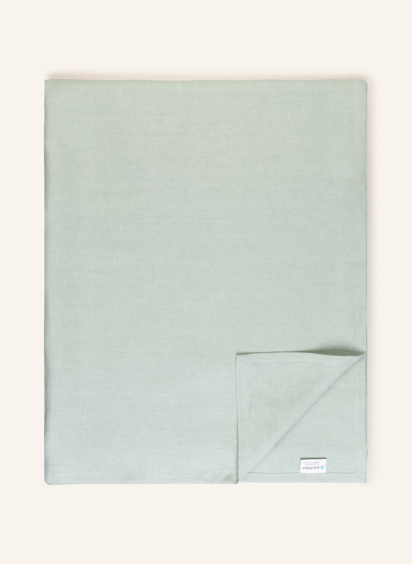 pichler Table cloth PURE made of linen , Color: LIGHT GREEN (Image 1)