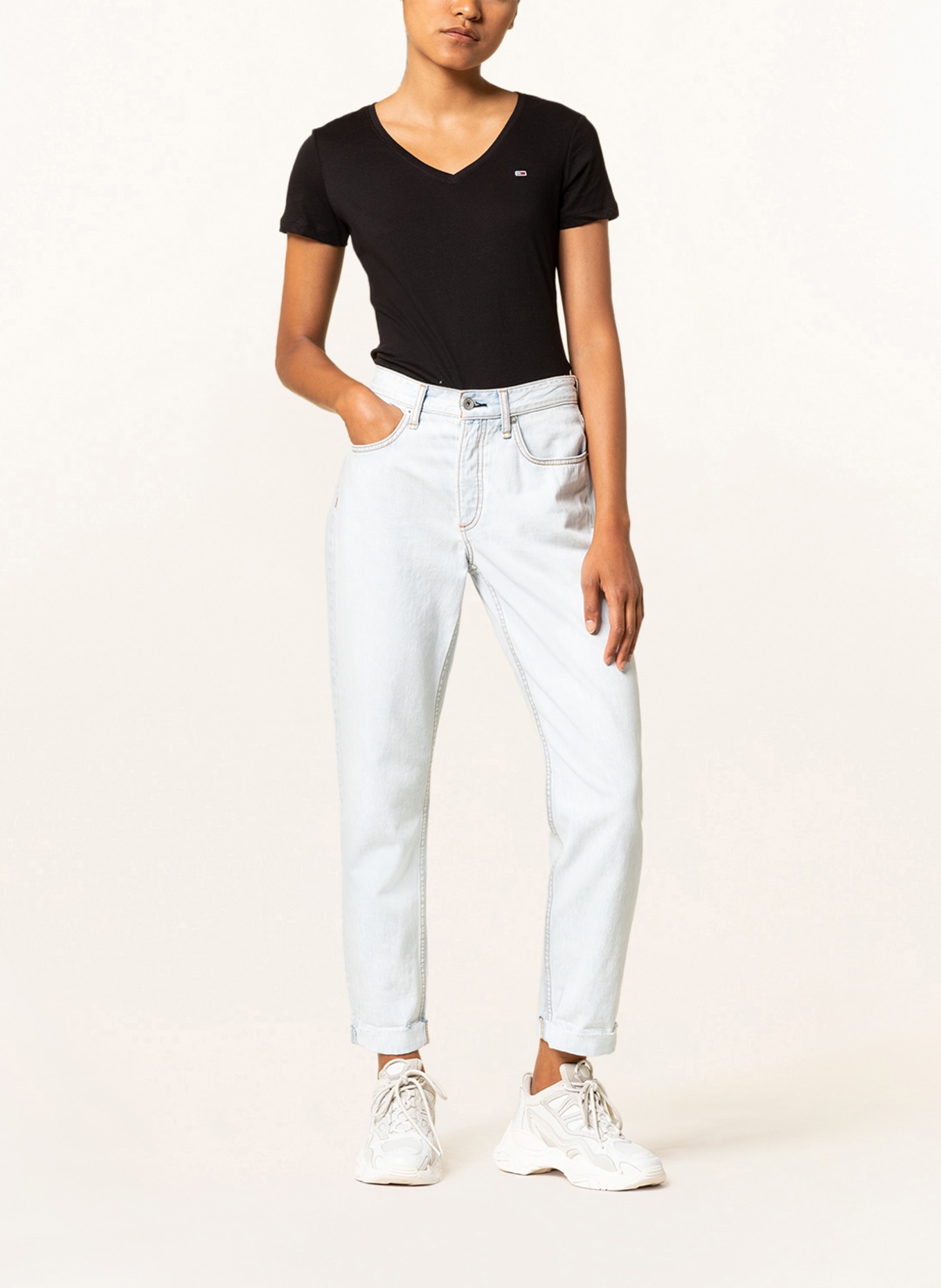 TOMMY JEANS T-Shirt: SCHWARZ