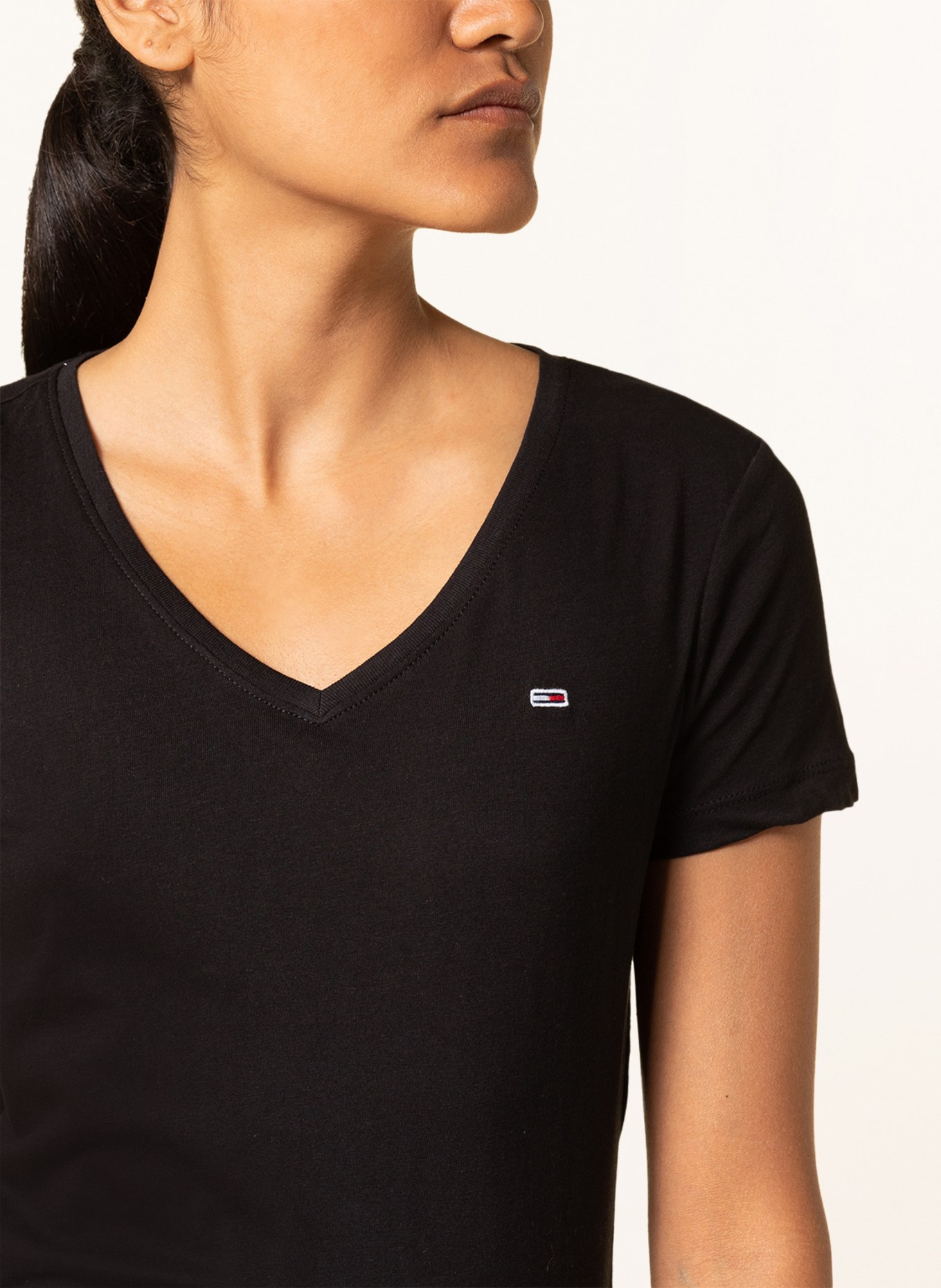 TOMMY JEANS T-Shirt: SCHWARZ