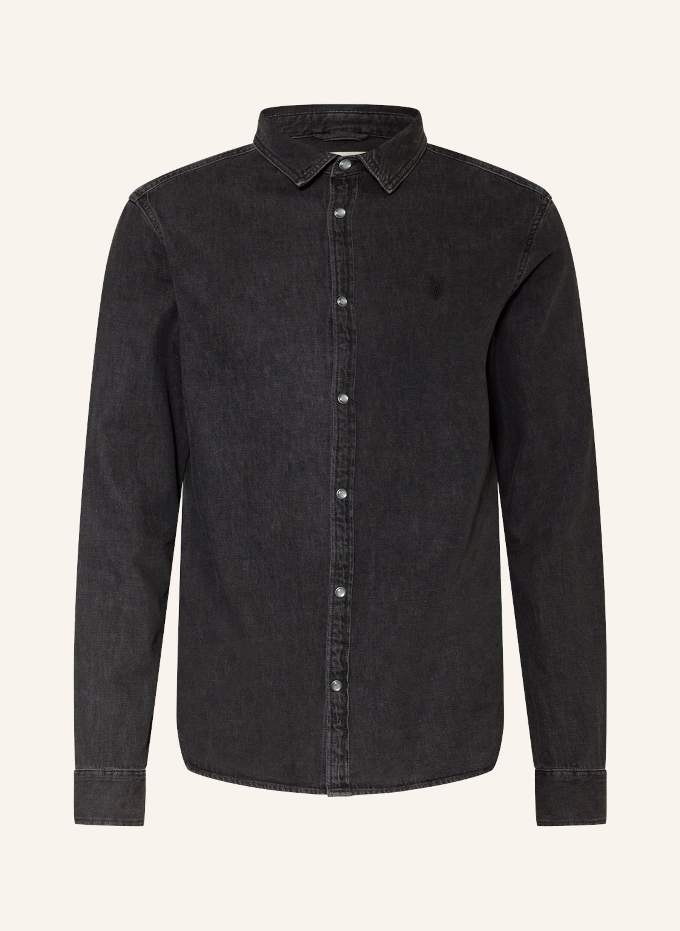 ALLSAINTS Džínová košile GLEASON Slim Fit, Barva: 162 Washed Black (Obrázek 1)