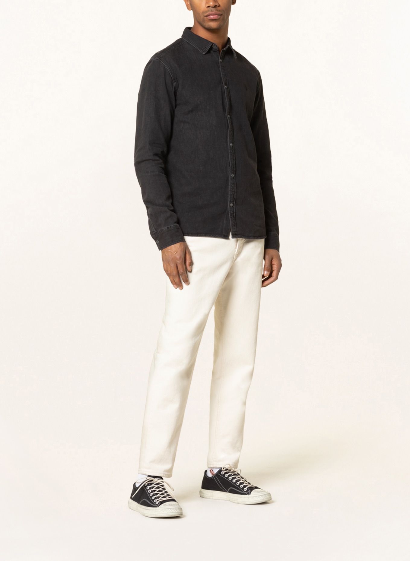 ALLSAINTS Koszula jeansowa GLEASON slim fit, Kolor: 162 Washed Black (Obrazek 2)