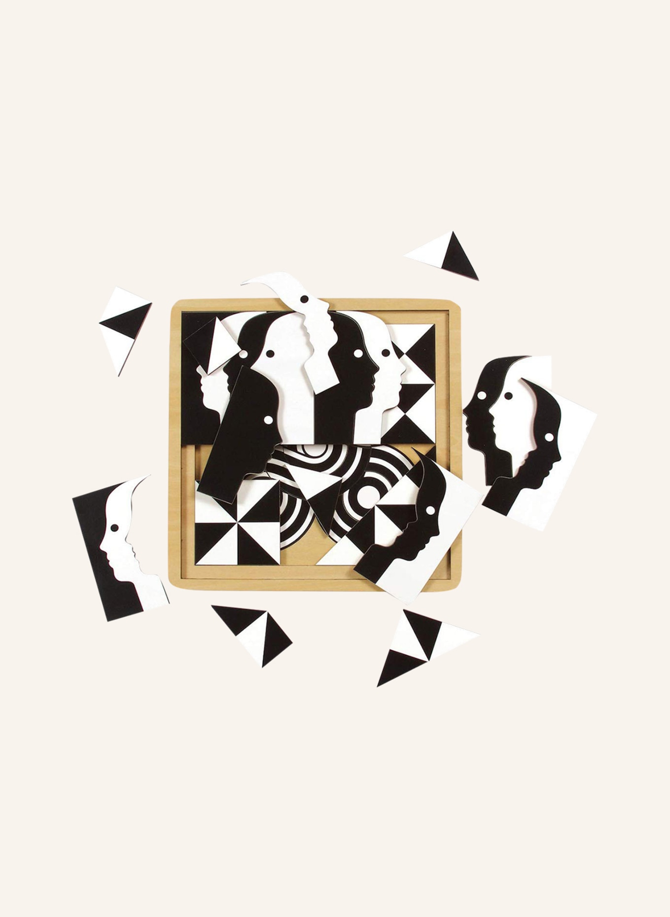 JONATHAN ADLER Set of 3 puzzles ATLAS, Color: BLACK/ WHITE (Image 2)