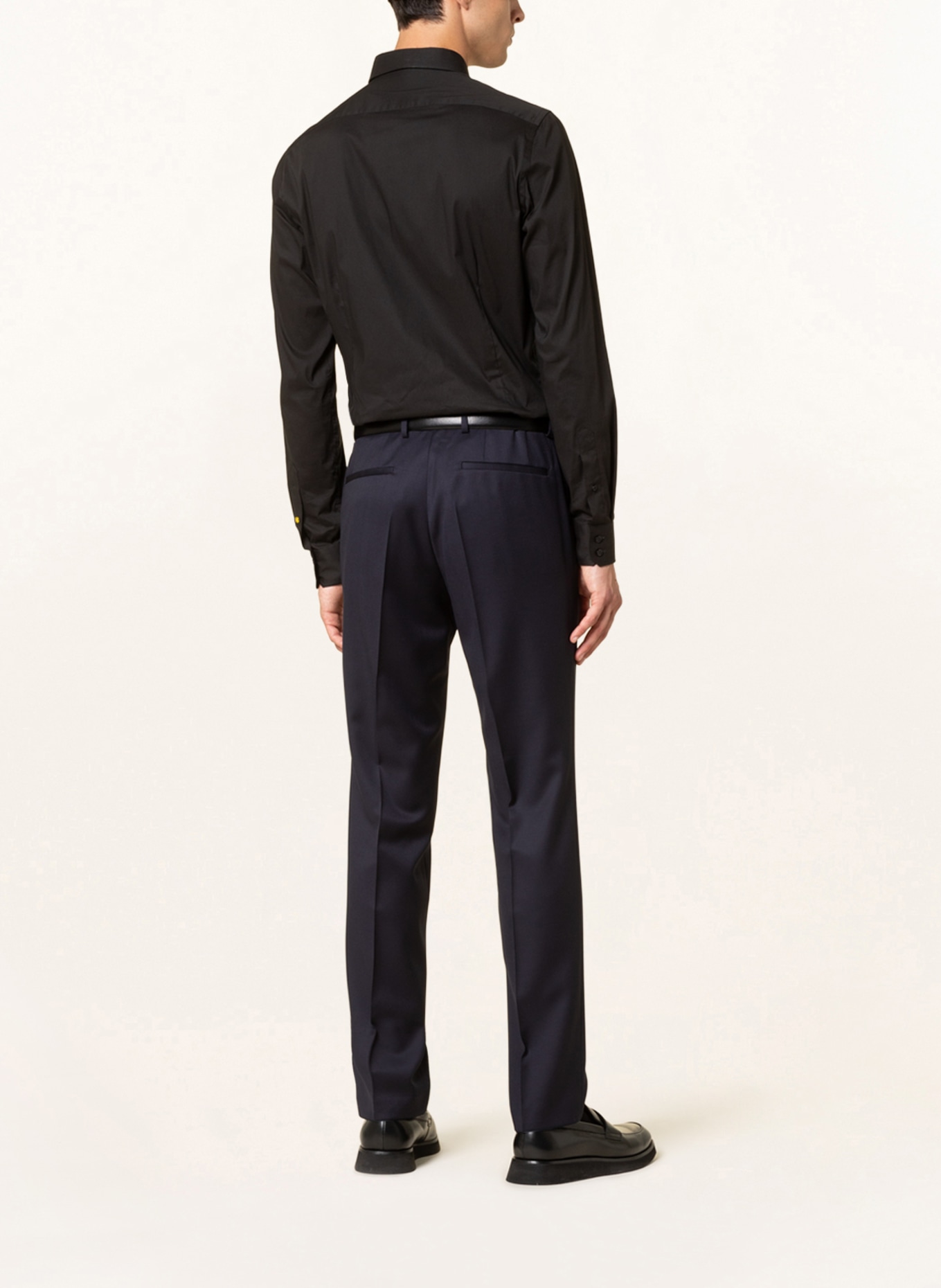 BOSS Oblekové kalhoty LNON Regular Fit, Barva: 401 DARK BLUE (Obrázek 4)