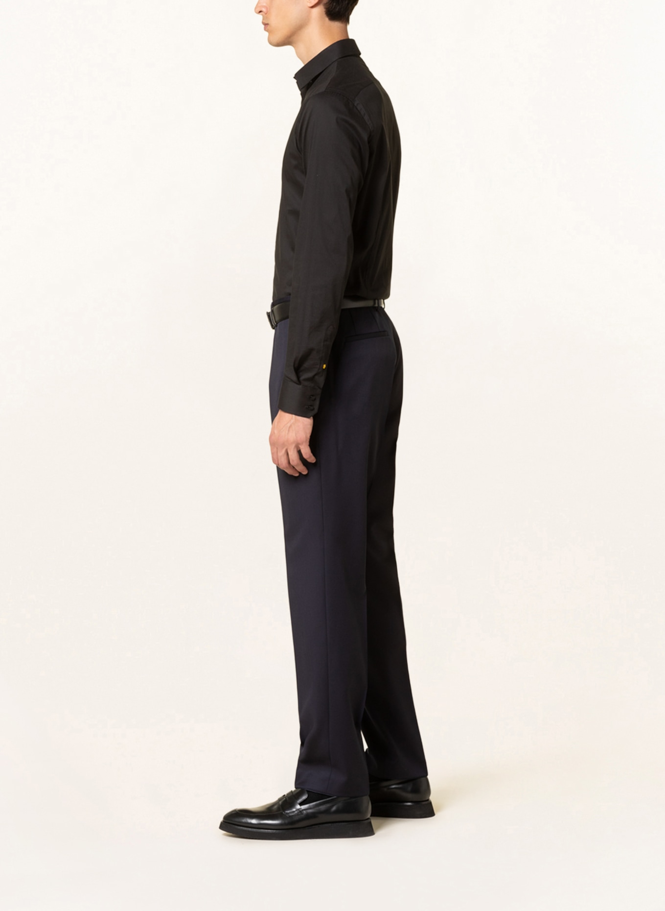 BOSS Spodnie garniturowe LENON regular fit, Kolor: 401 DARK BLUE (Obrazek 5)