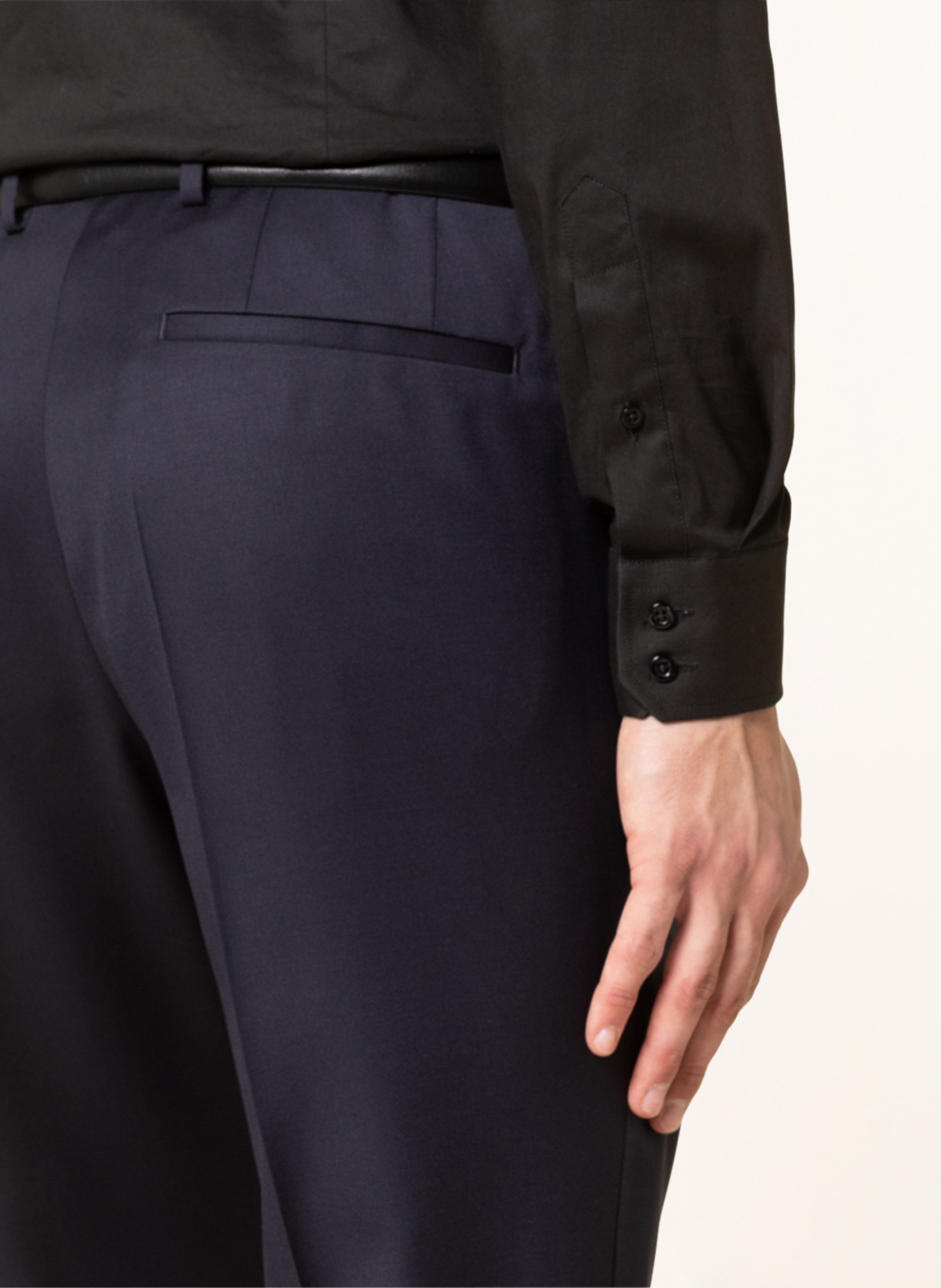 BOSS Spodnie garniturowe LENON regular fit, Kolor: 401 DARK BLUE (Obrazek 6)