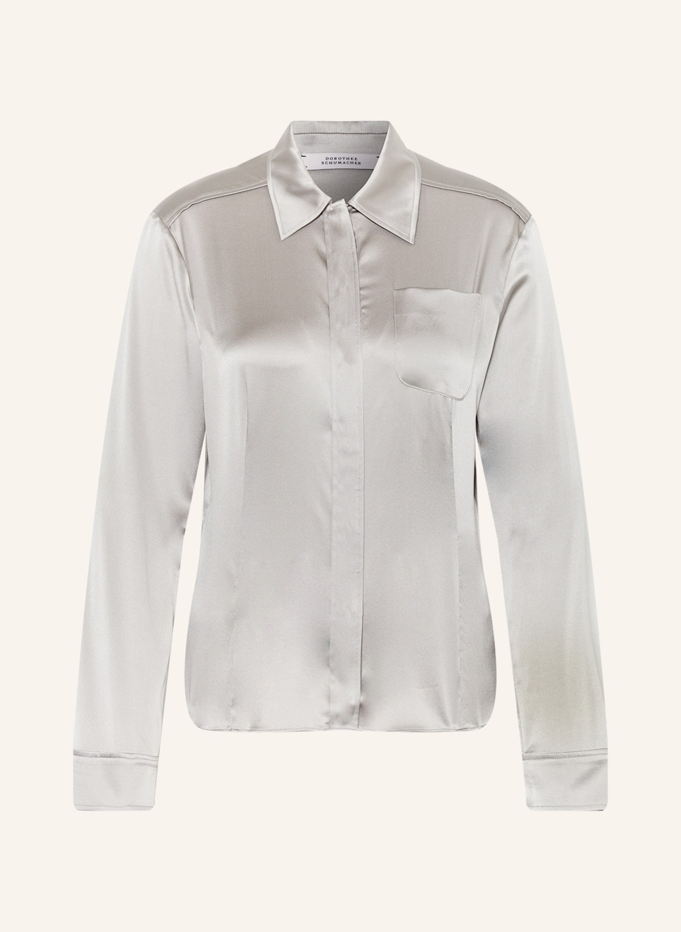 DOROTHEE SCHUMACHER Silk blouse , Color: GRAY (Image 1)