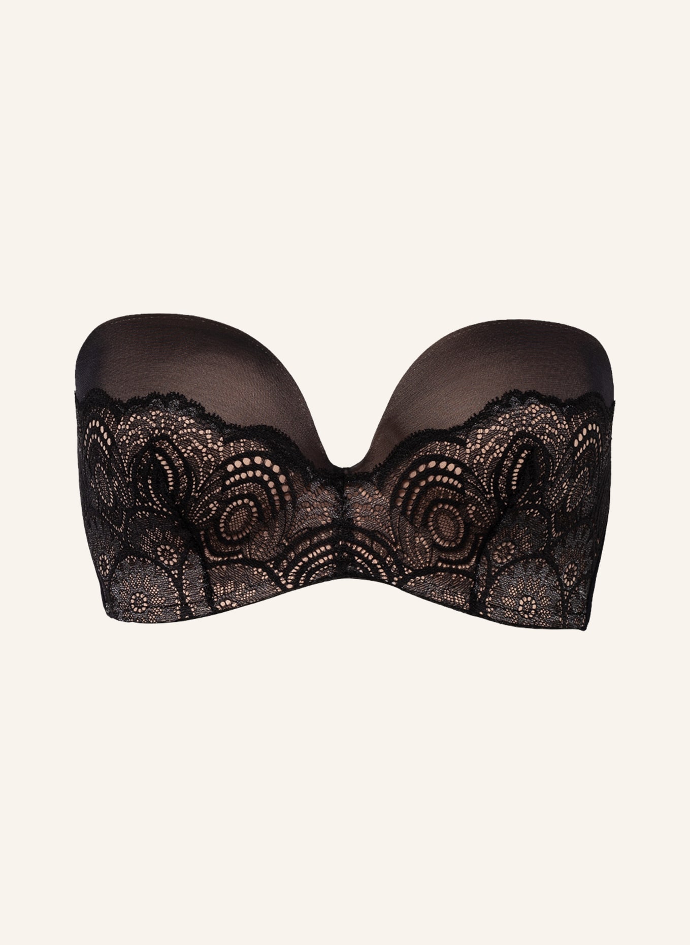 wonderbra Push-up-BH ULTIMATE STRAPLESS LACE: SCHWARZ