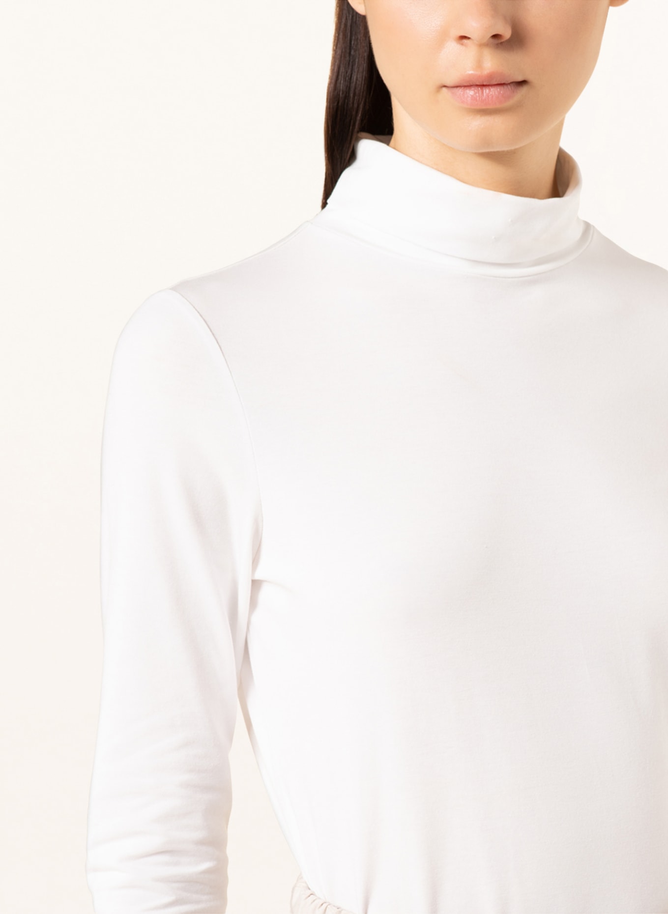 comma casual identity Turtleneck shirt , Color: WHITE (Image 4)