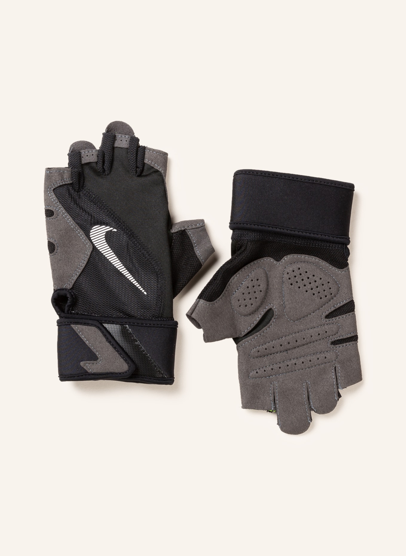 Nike Training gloves GYM PREMIUM, Color: BLACK/ GRAY (Image 1)