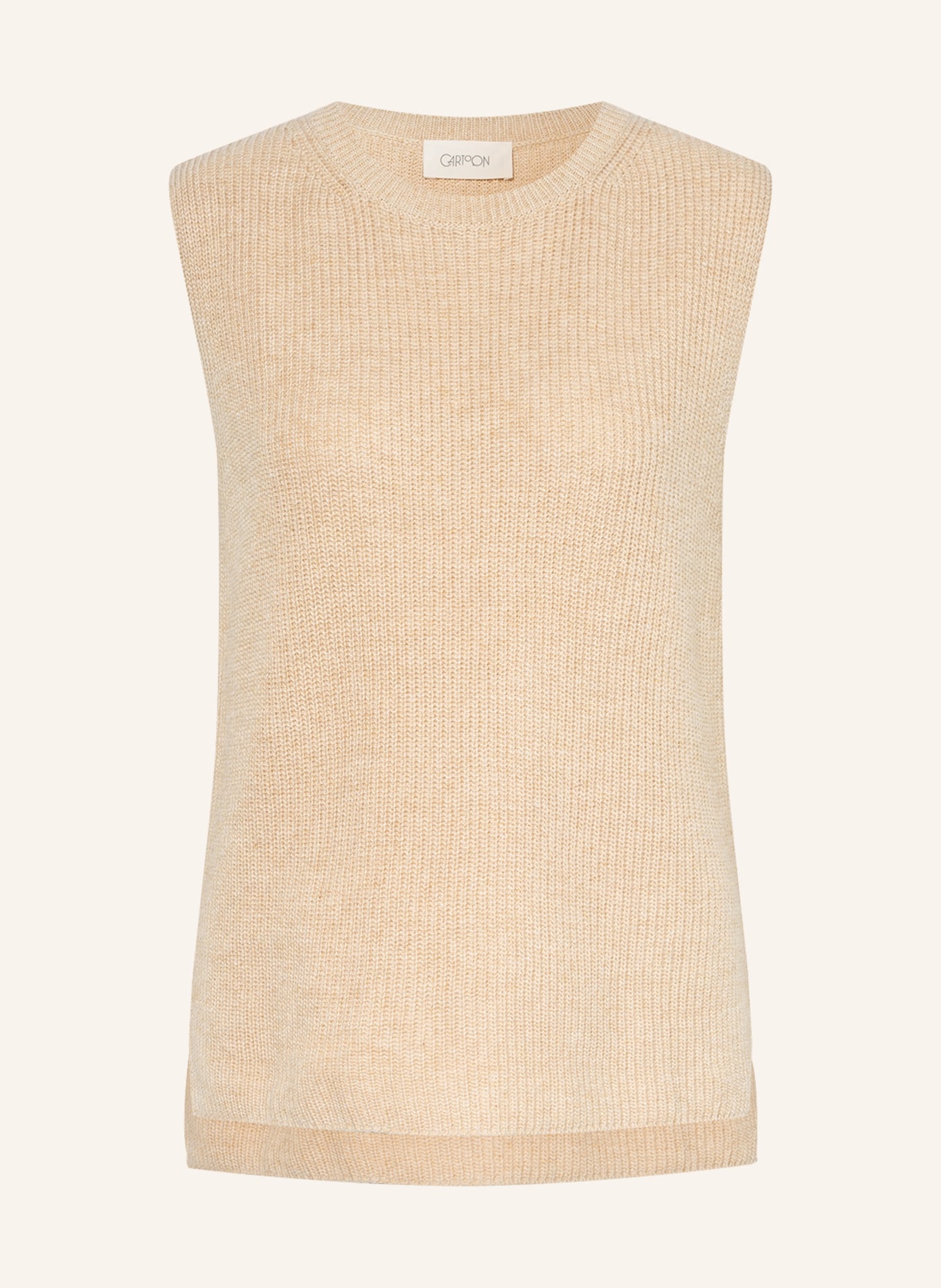 CARTOON Sweater vest, Color: BEIGE (Image 1)