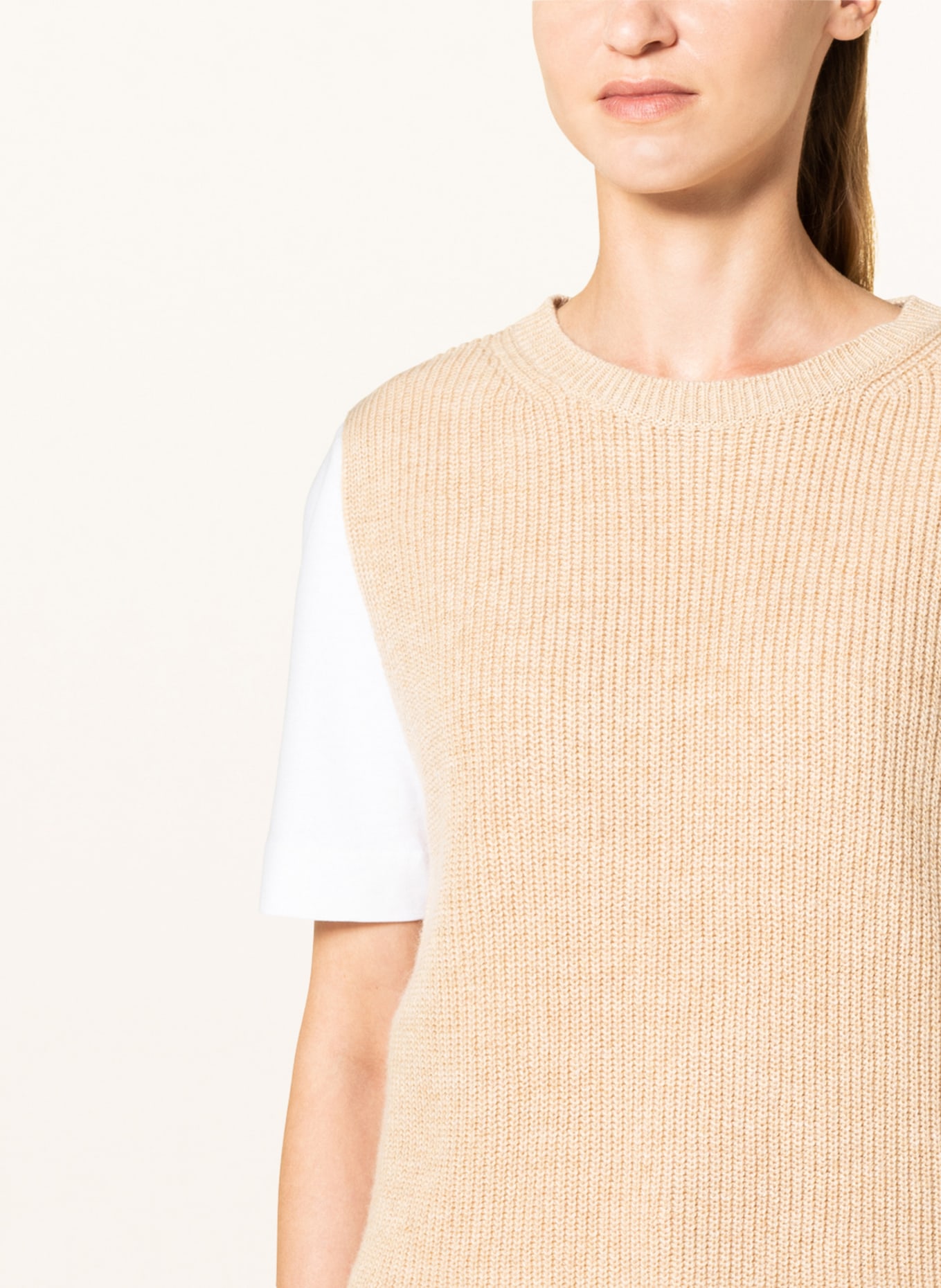 CARTOON Sweater vest, Color: BEIGE (Image 4)